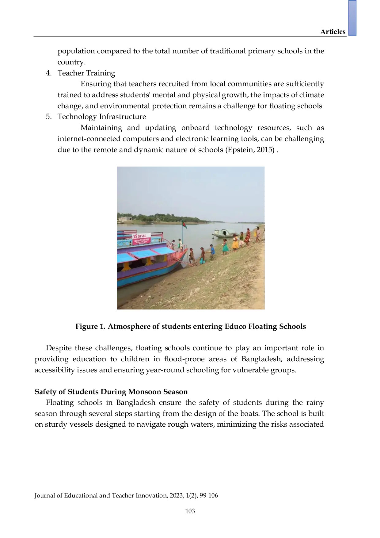 JURIS Floating Schools an Overview of Education in Bangladesh