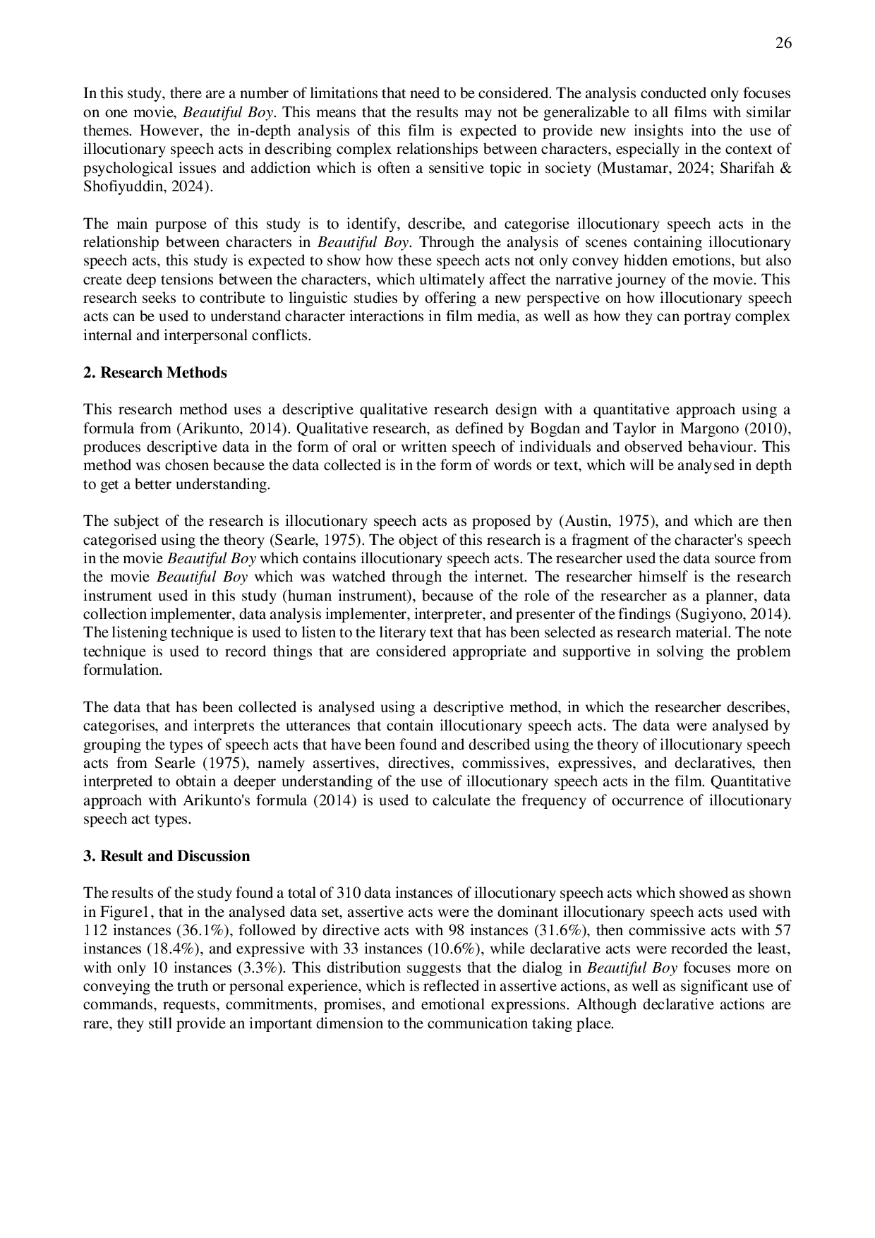 JURIS Beyond Words An Analysis of Illocutionary Acts in Beautiful Boy