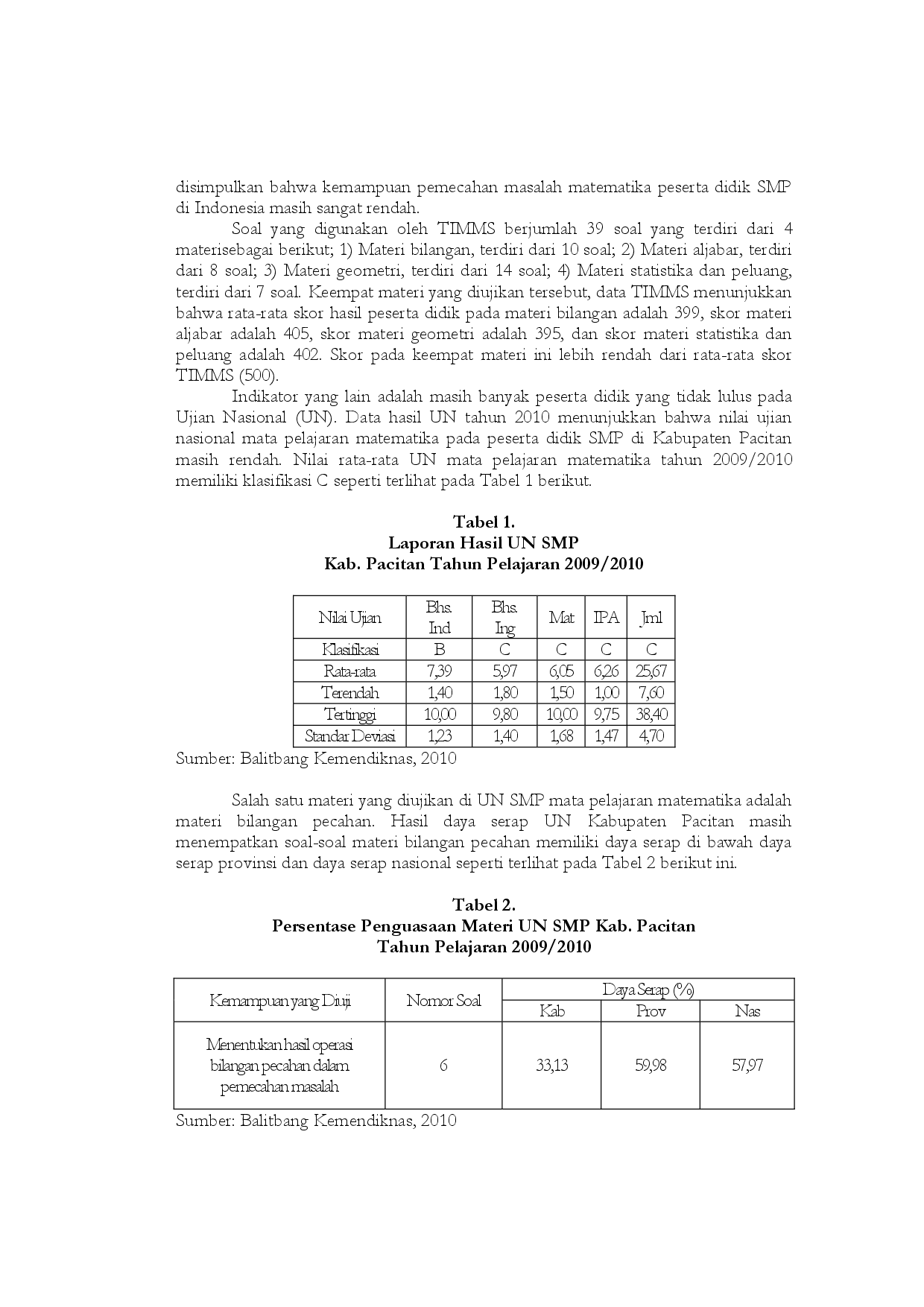 juris Eksperimentasi Model Pembelajaran Kooperatif Tipe Tapps dan GI pada Kemampuan Pemecahan Masalah Matematika Ditinjau dari Tipe Kepribadian Peserta Didik SMP Se Kabupaten Pacitan