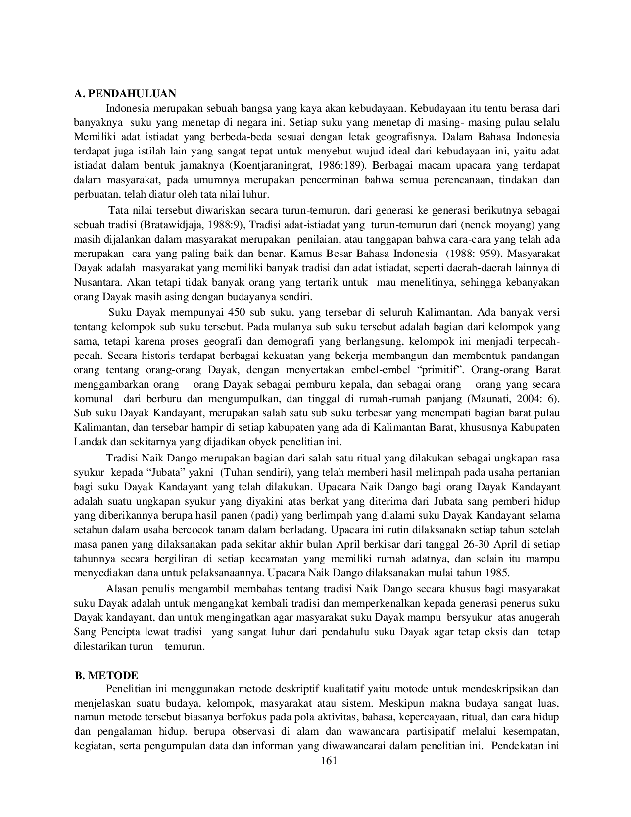 JURIS Makna Tradisi Naik Dango bagi Masyarakat Suku Dayak Kandayant