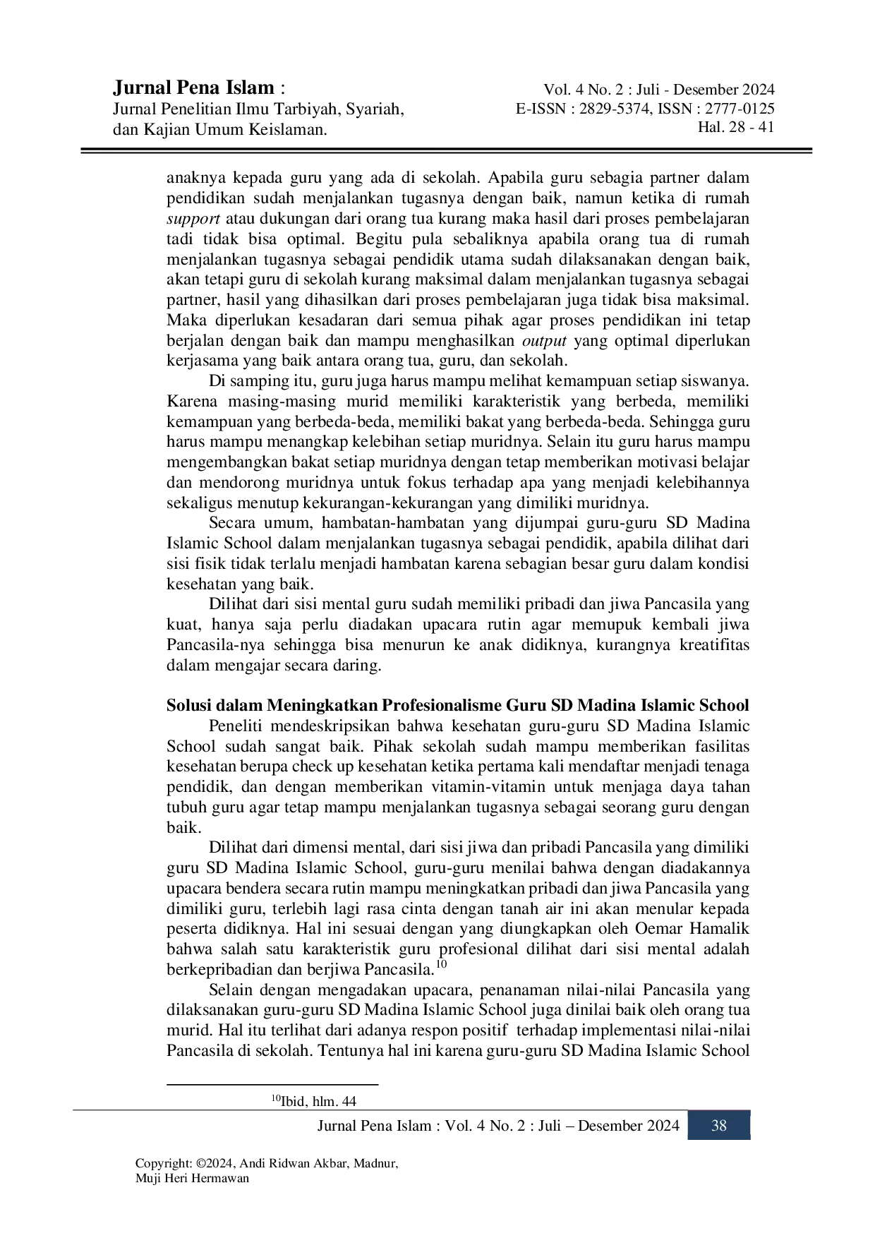 juris Analisis Profesionalisme Guru