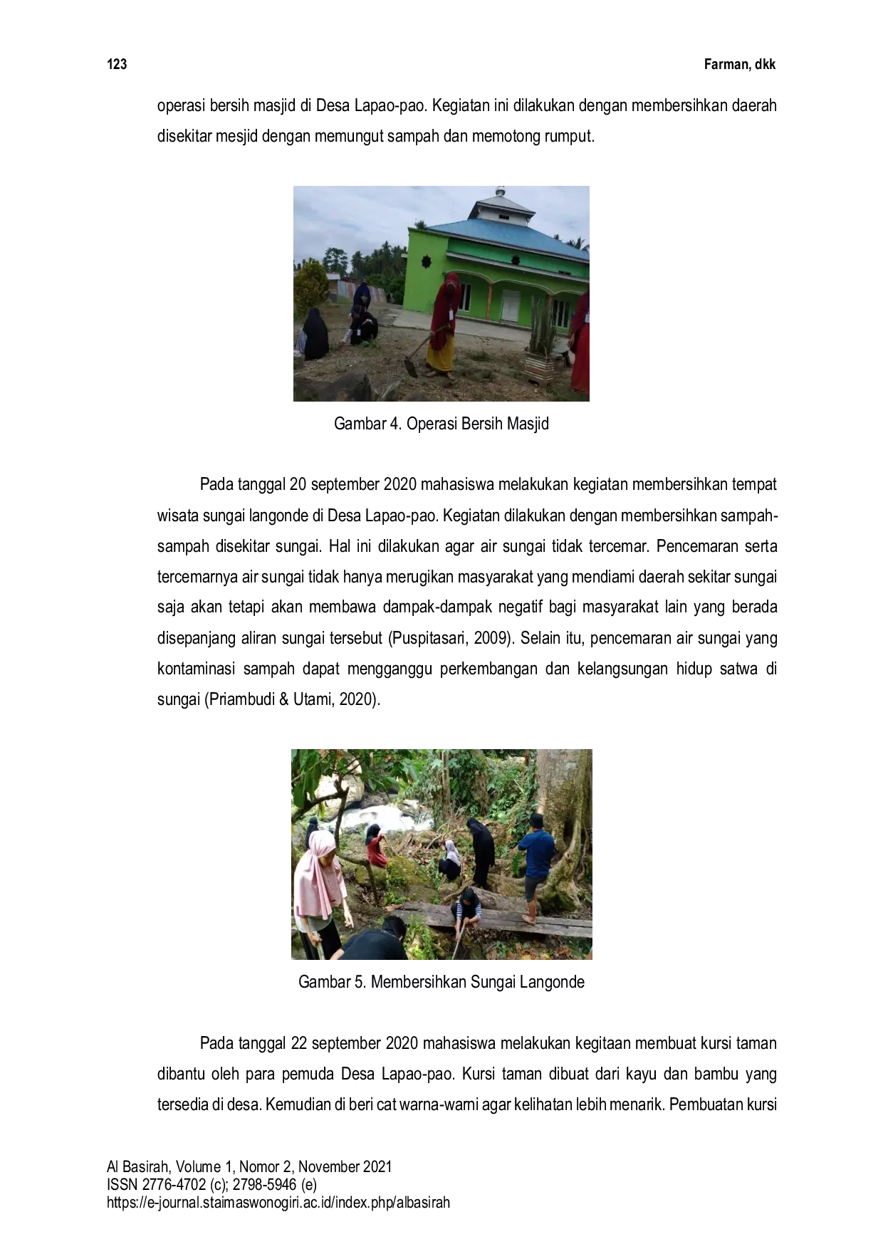 JURIS KKN Tematik Peningkatan Kualitas Hidup Bersih dan Sehat Masyarakat Desa Lapao Pao Kabupaten Kolaka