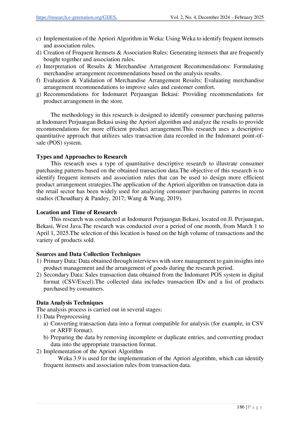 JURIS Implementation of the Apriori Algorithm for Product Arrangement in a Minimarket