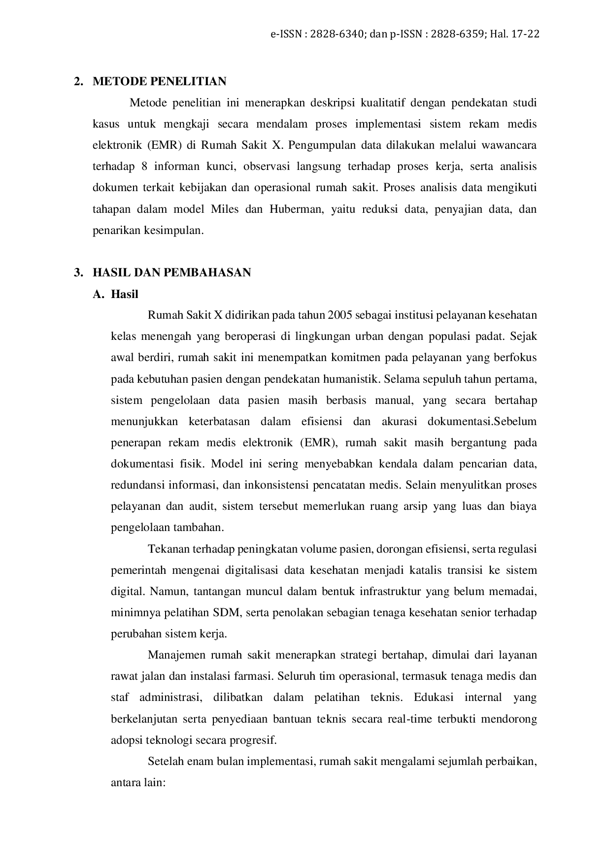 JURIS Implementasi Electronic Medical Record Di Rumah Sakit X Kabupaten Kudus