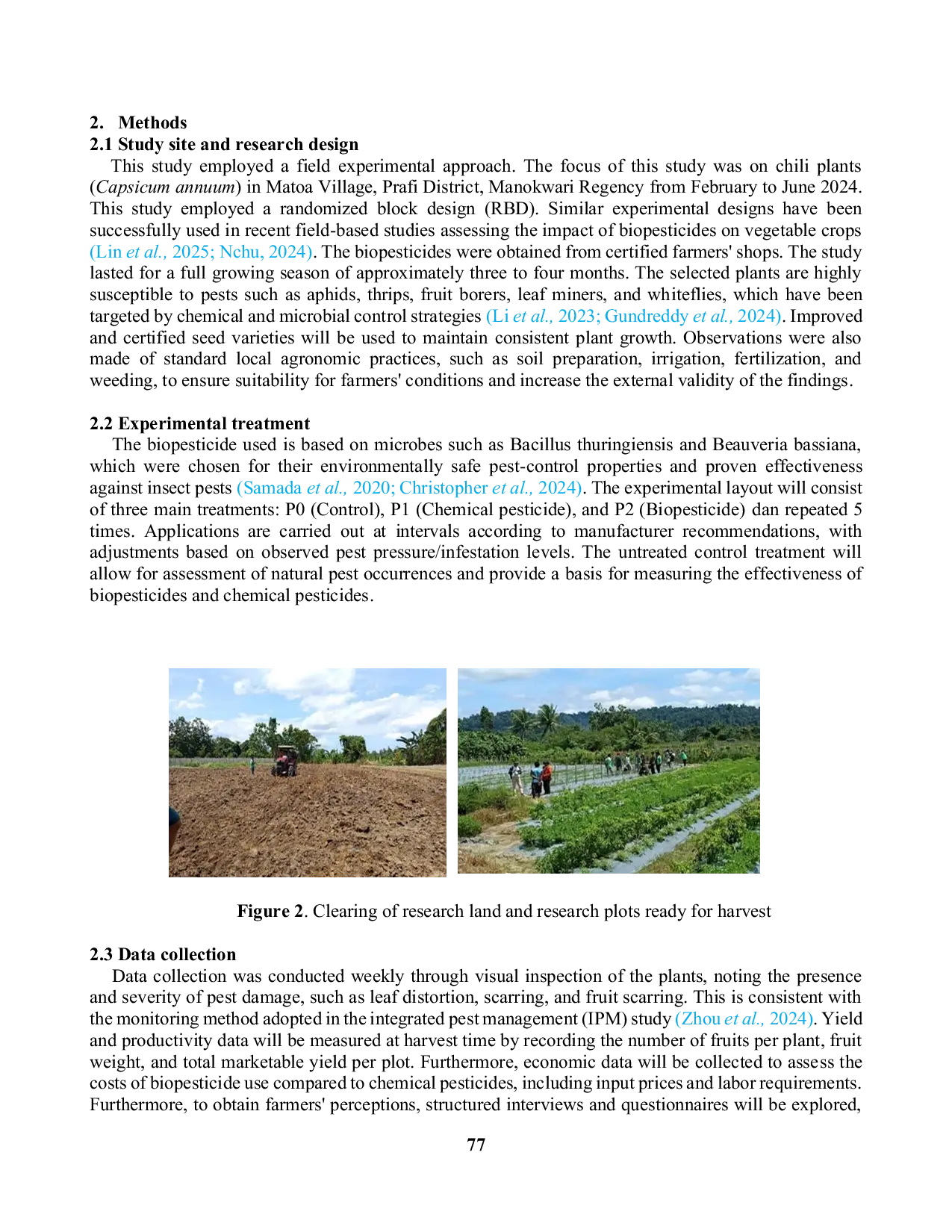 JURIS The Effectiveness of Biopesticide Use on Chili Plants Capsicum annuum in Matoa Village Prafi District Manokwari Regency Papua