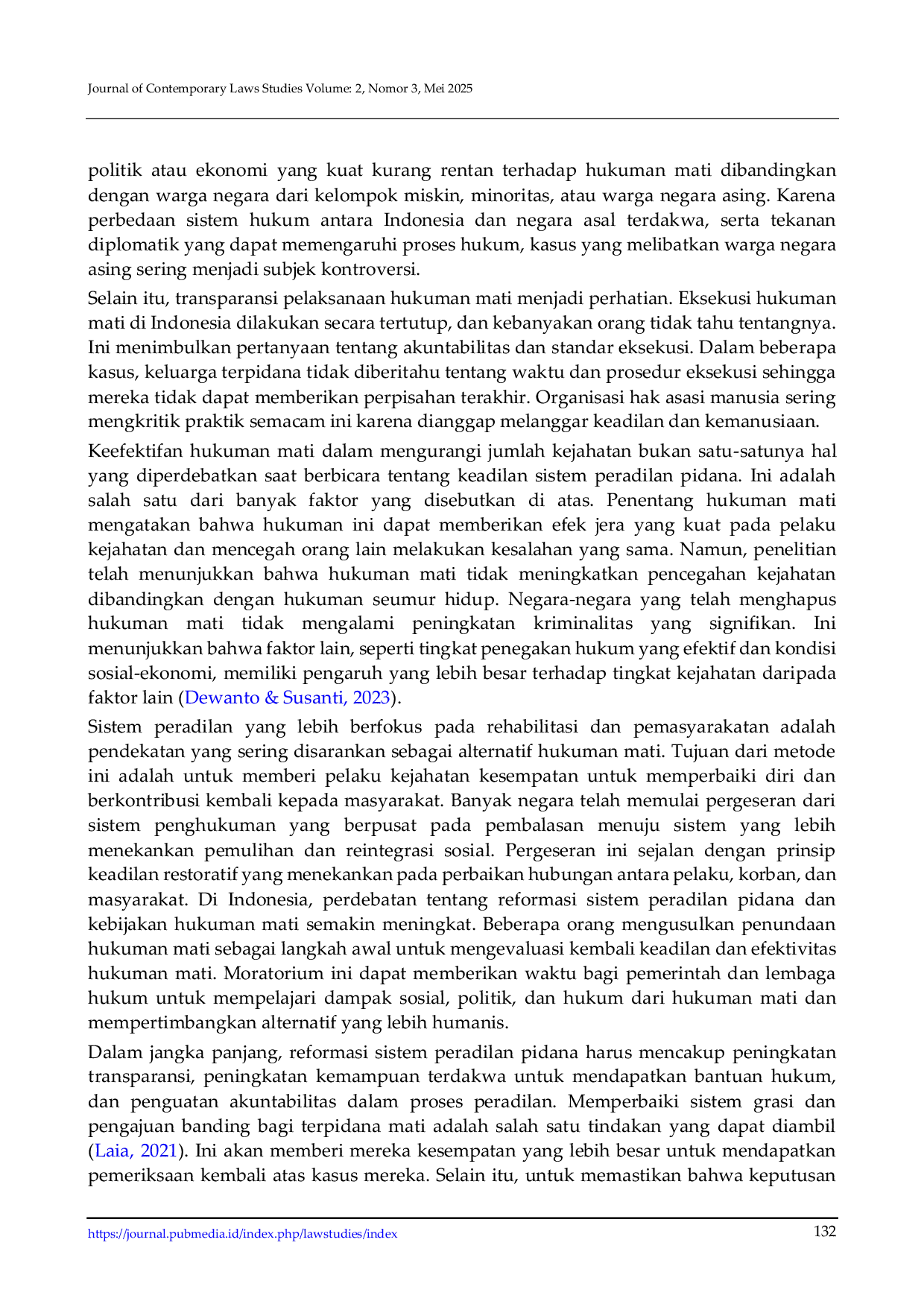 JURIS Kontroversi Hukuman Mati dalam Sistem Peradilan Pidana Dilihat dari Perspektif HAM Hak Asasi Manusia dan Kriminologi