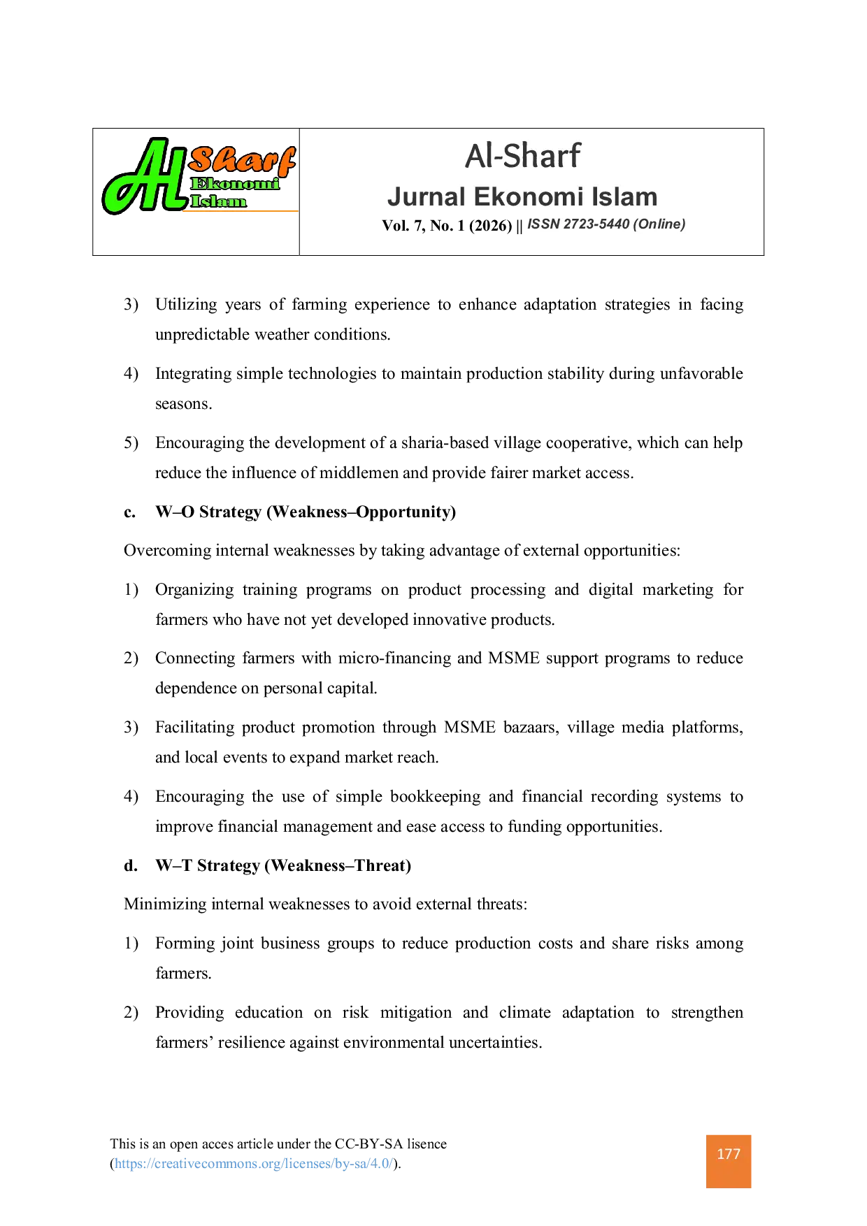 JURIS Strategies For Optimizing Catfish Potential Through A Creative Economy Approach In Pasar 60 Village Batang Arah Tapan Nagari Basa Ampek Balai Tapan Sub District Pesisir Selatan Regency