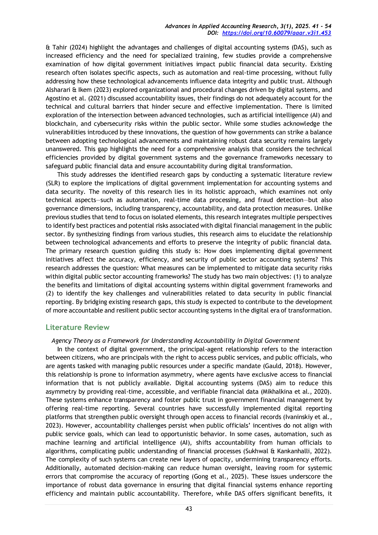 JURIS Digital Government Implications for Accounting Systems and Data Security
