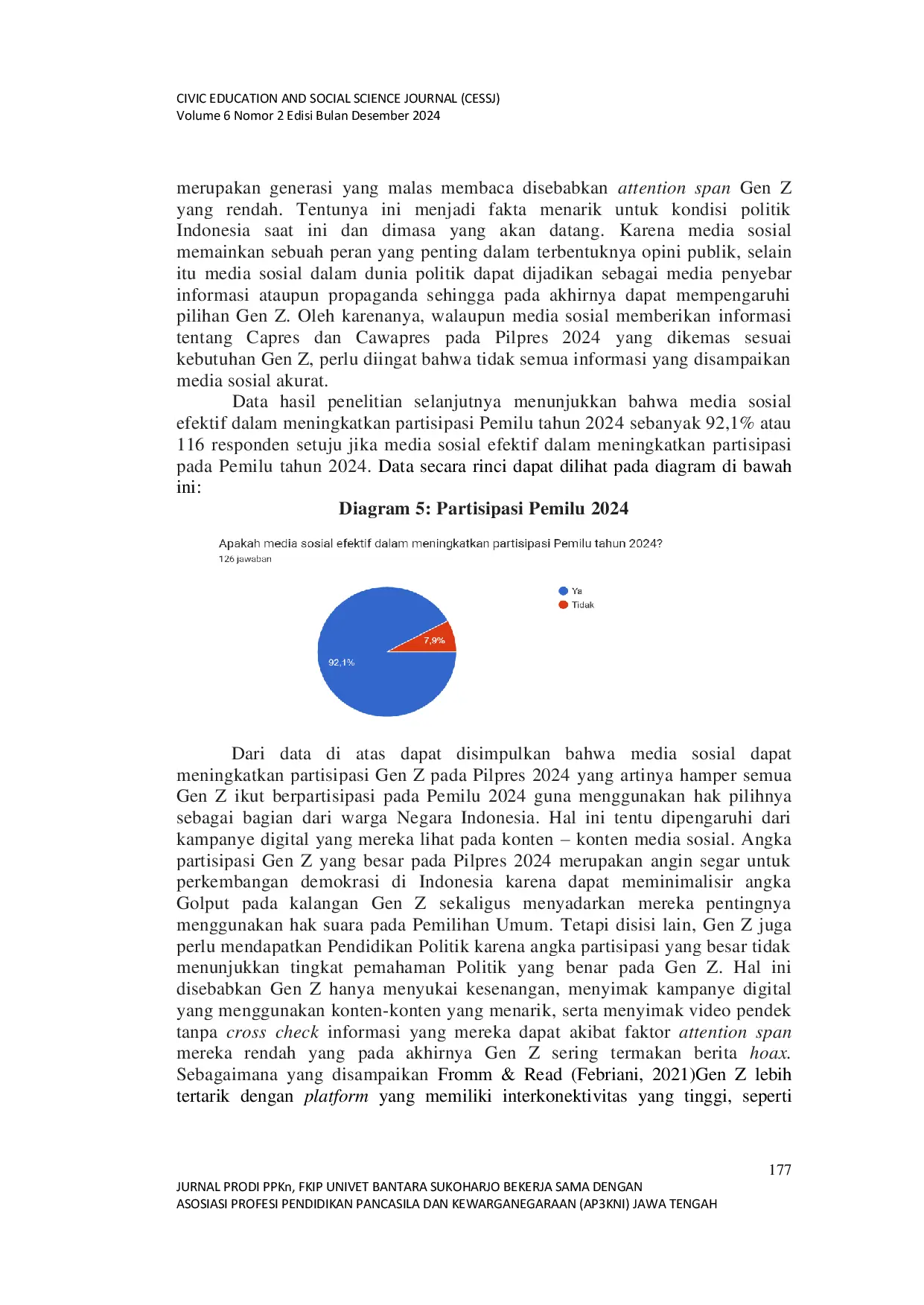JURIS Pengaruh Media Sosial terhadap Partisipasi Generasi Z pada Pemilihan Presiden 2024