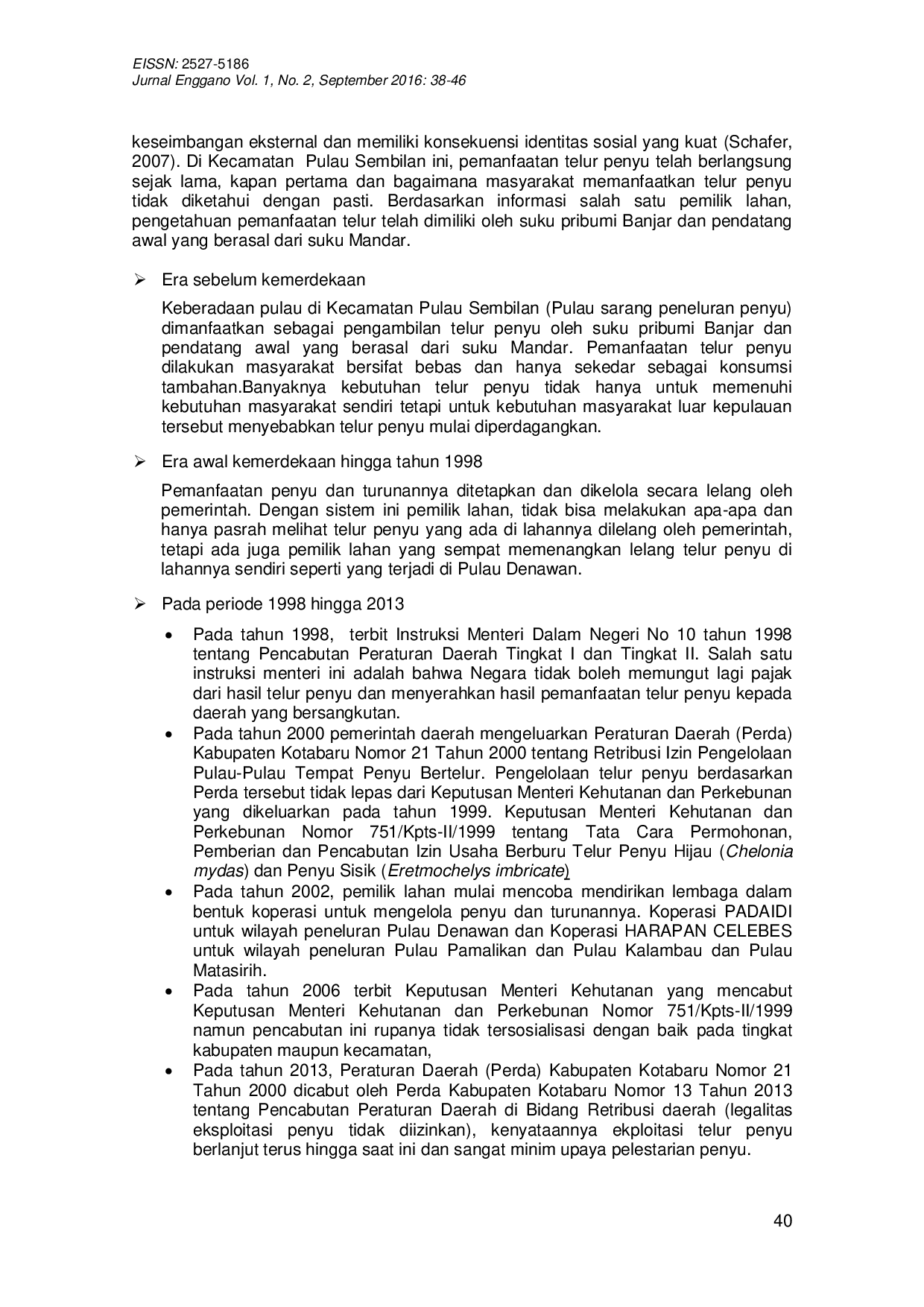 JURIS Dinamika Sosial Ekonomi Masyarakat Terhadap Pemanfaatan Telur Penyu Di Kecamatan Pulau Sembilan Kabupaten Kotabaru