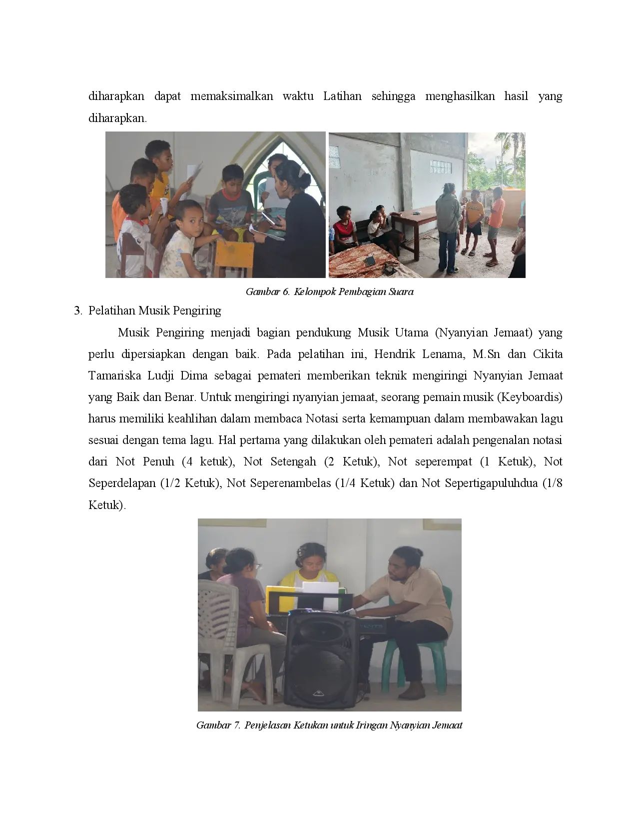 juris Pelatihan Musik Pengiring Dan Nyanyian Jemaat Di Gmit Hal o Bieto Klasis Amarasi Barat