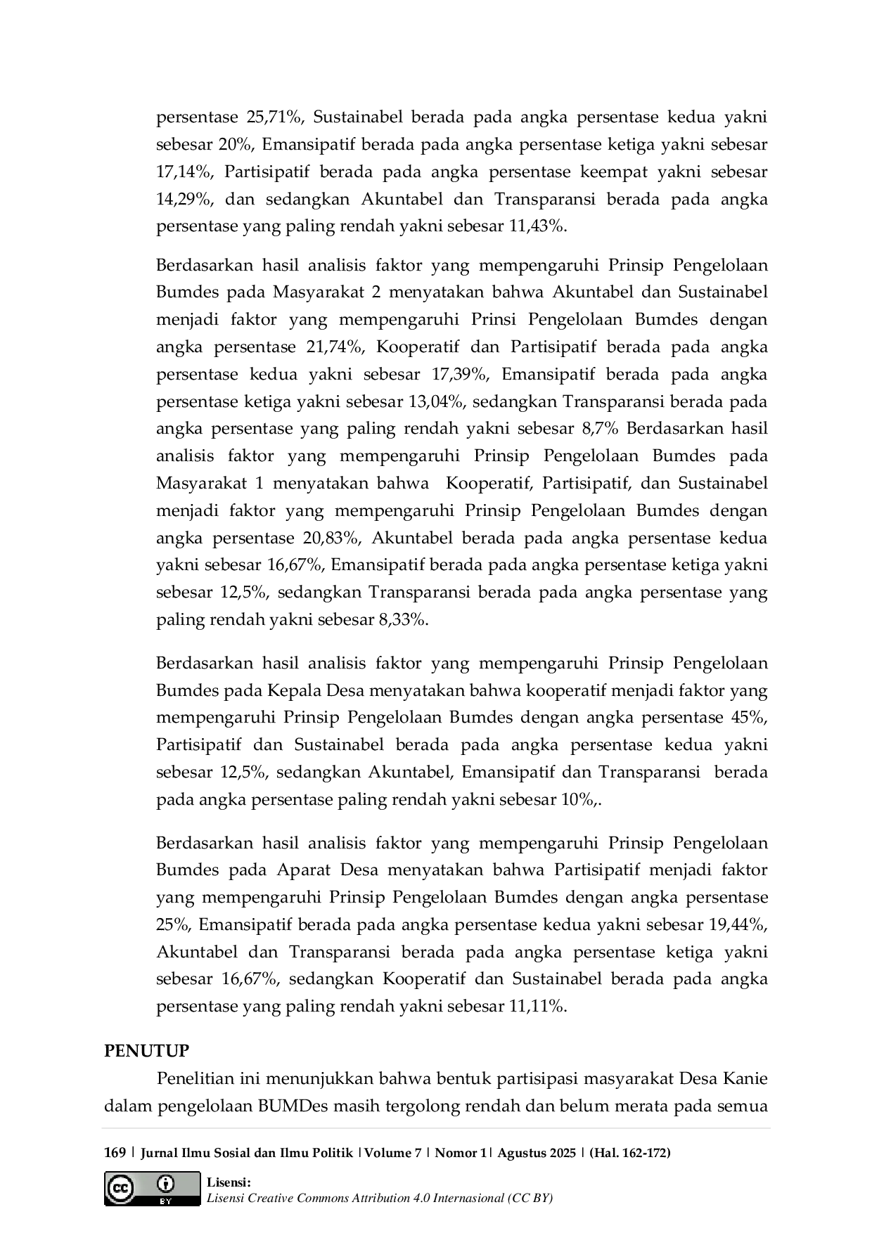 JURIS Analisis Bentuk Partisipasi Masyarakat Dalam Pengelolaan Badan Usaha Milik Desa Kanie Kecamatan Maritenggae Kabupaten Sidenreng Rappang