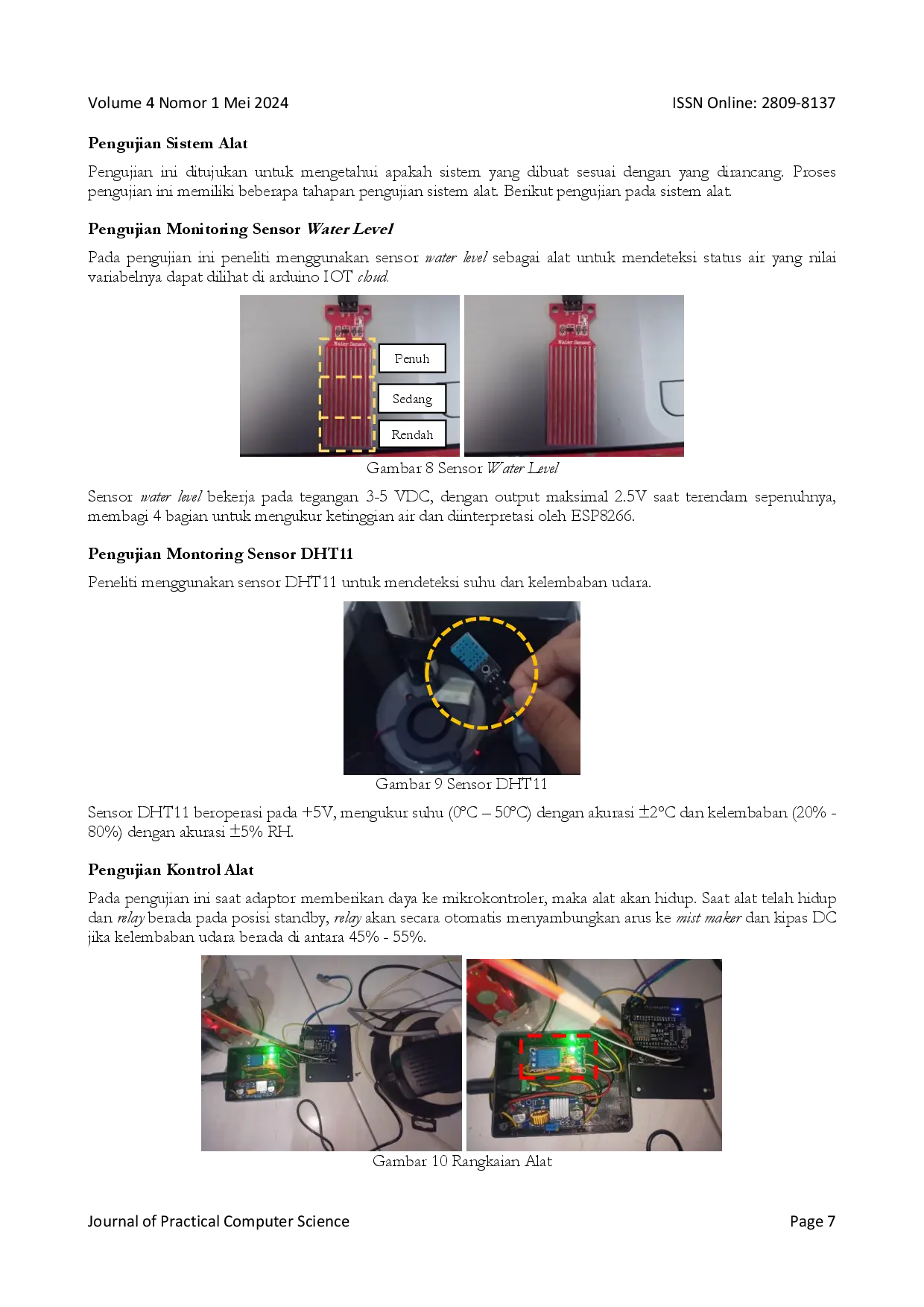 juris Rancang Bangun Pelembab Ruangan Otomatis Dan Monitoring Menggunakan Android