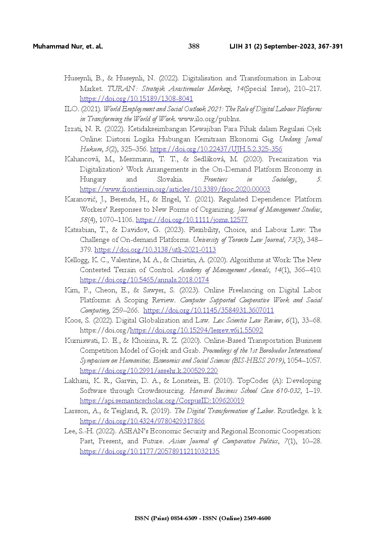 juris A comparative assessment of digital platform worker protection in the EU and ASEAN