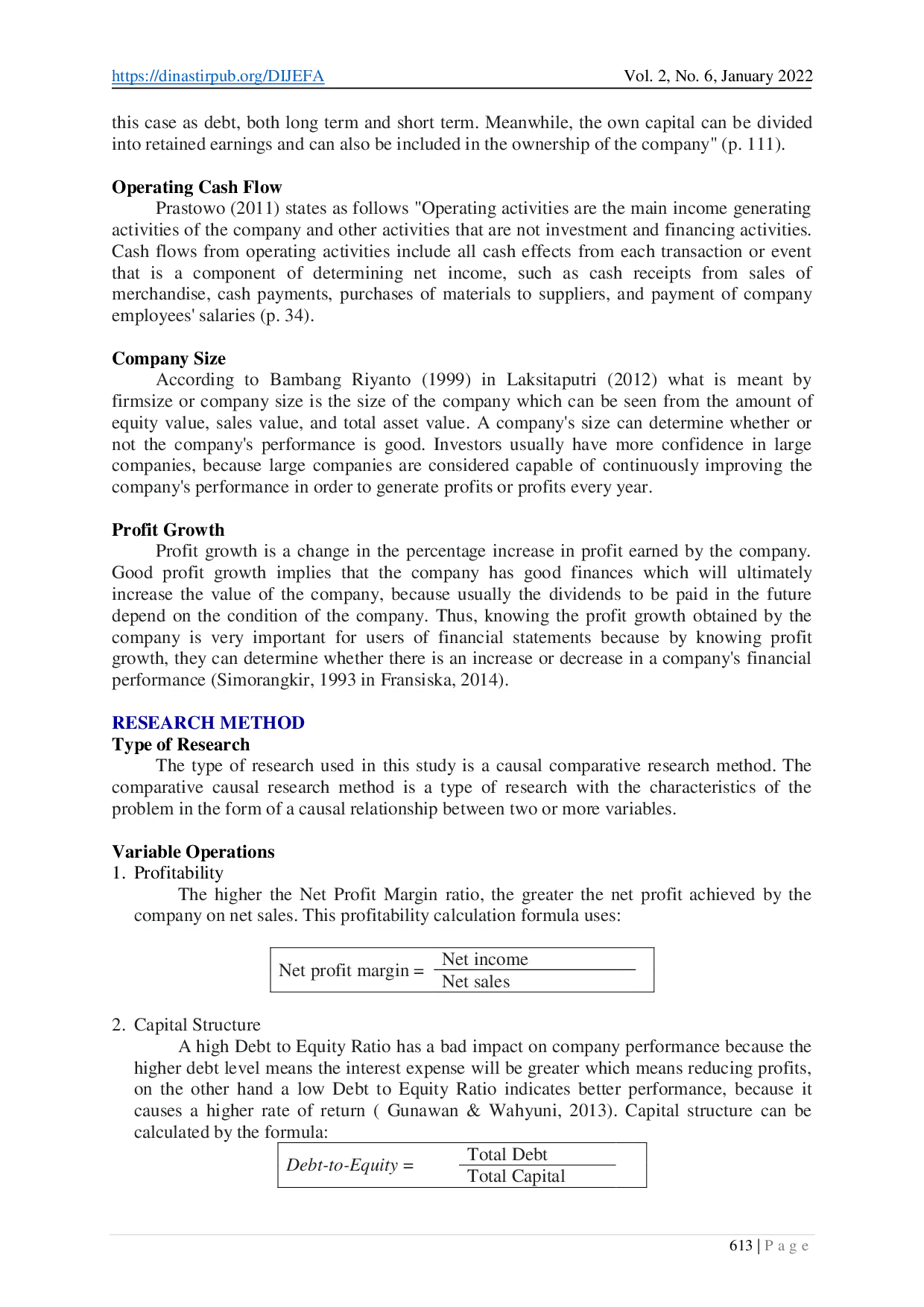 juris The Several Factors That Can affect the growth of Manufacturing Company Profits listed on the Indonesia Stock Exchange for the period 2016 2018