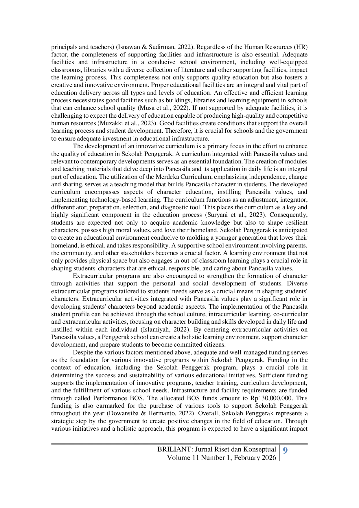 JURIS A Study on the Necessary Components for Implementing Sekolah Penggerak to Nurture the Pancasila Student Profile