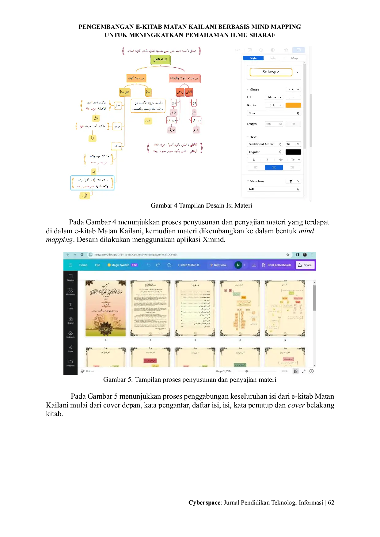 JURIS Pengembangan E Kitab Matan Kailani Berbasis Mind Mapping Untuk Meningkatkan Pemahaman Ilmu Sharaf
