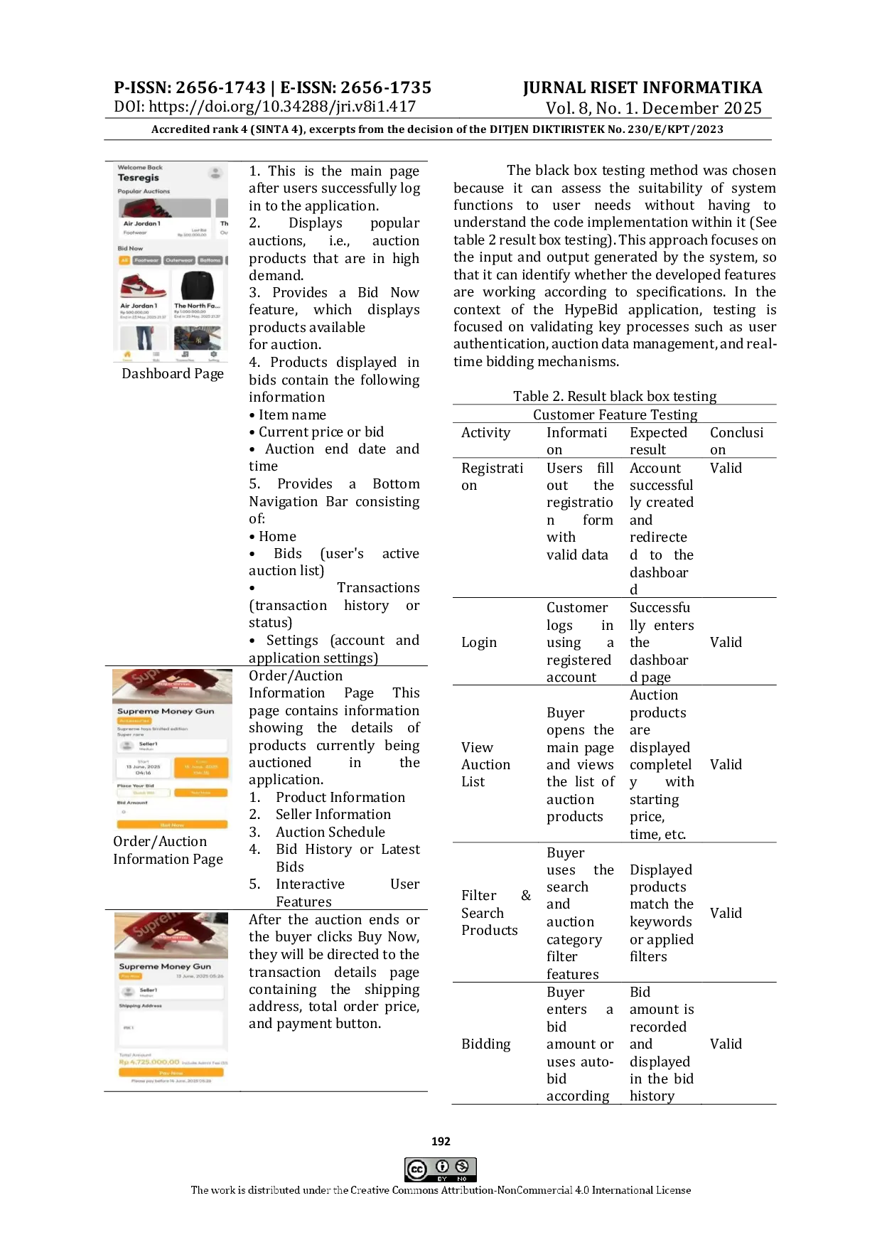 JURIS Development Of Hypebid Marketplace Information System With Real Time Online Auction Feature