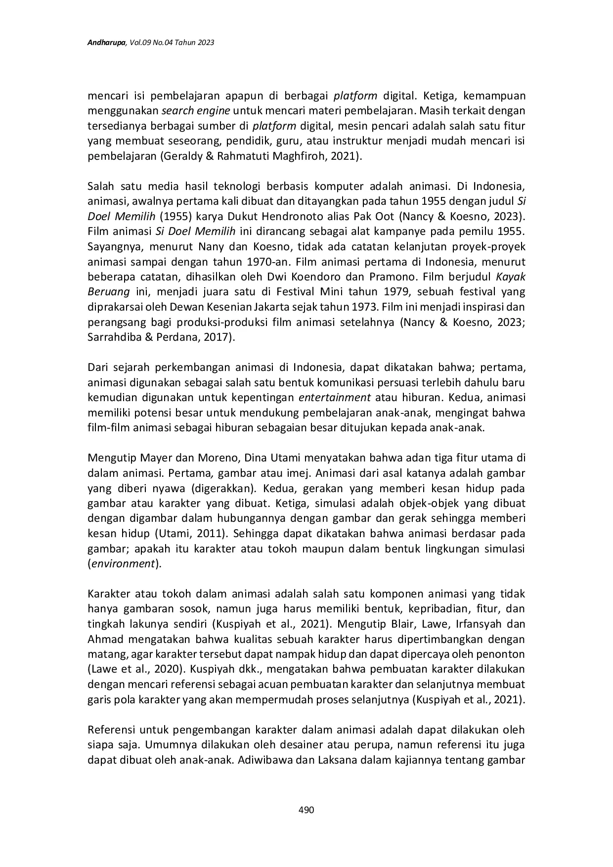 JURIS Gambar Imajinasi Anak Anak sebagai Aset dalam Pengembangan Animasi Edukasi