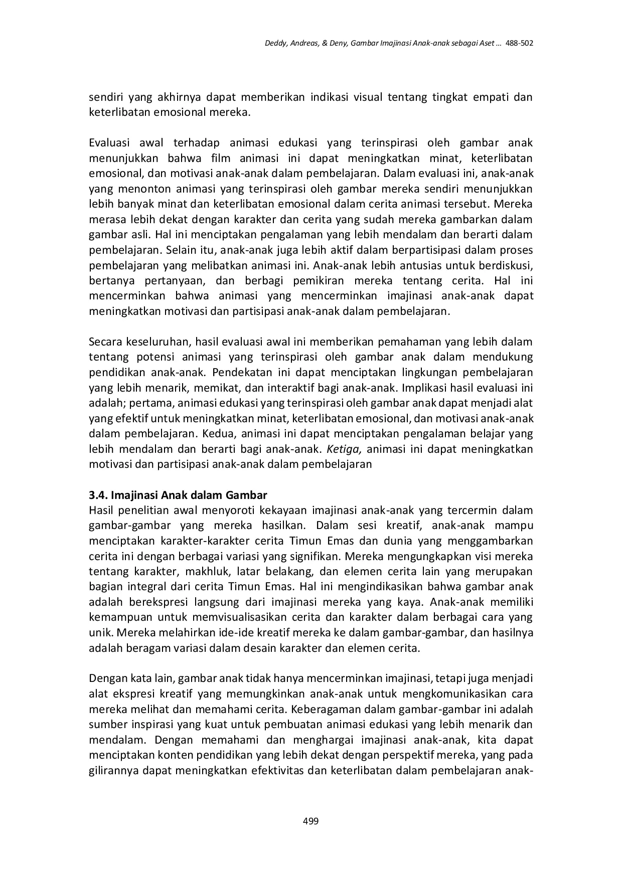 JURIS Gambar Imajinasi Anak Anak sebagai Aset dalam Pengembangan Animasi Edukasi