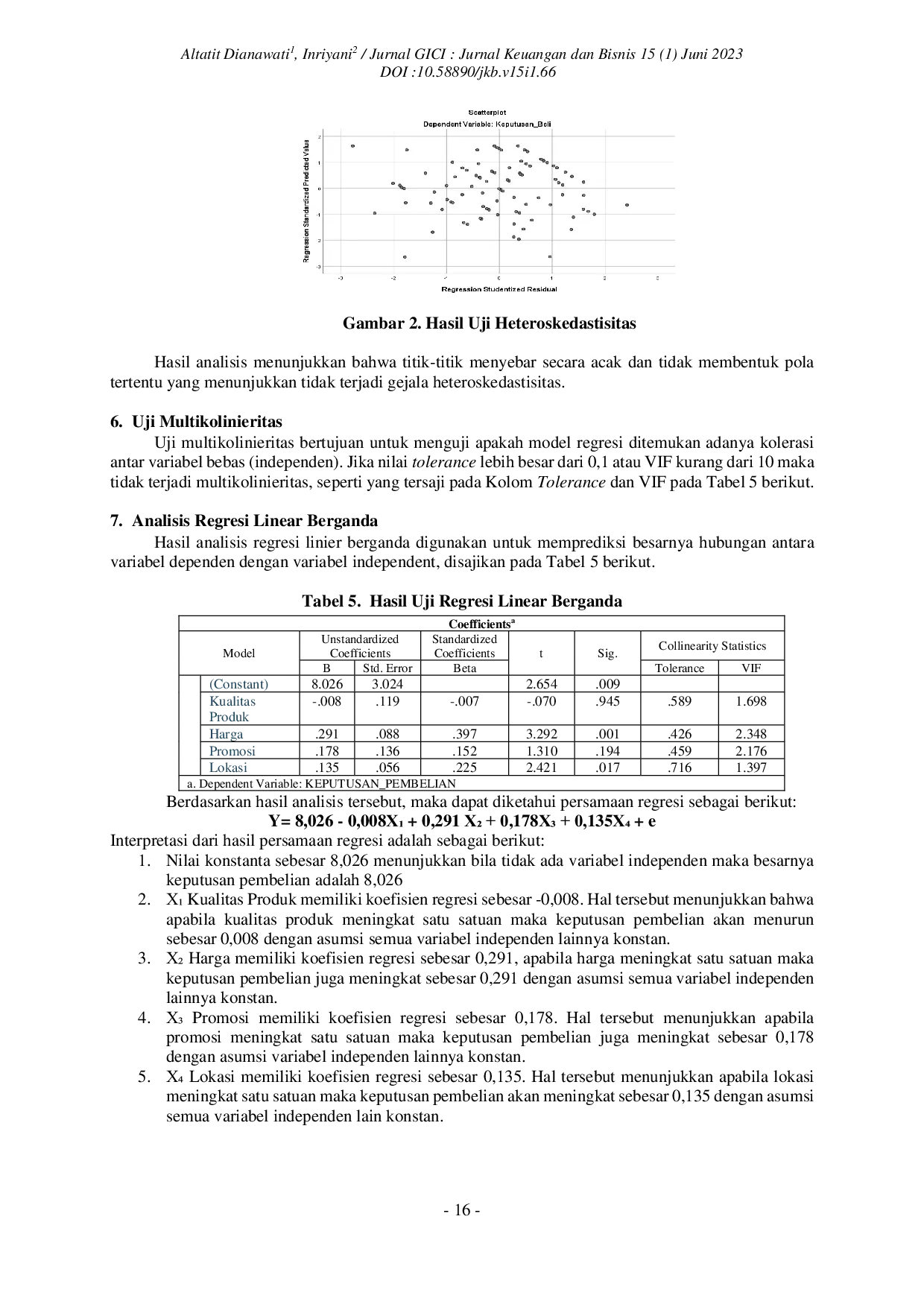 JURIS Pengaruh Kualitas Produk Harga Promosi Dan Lokasi Terhadap Keputusan Pembelian Eskulkul Di Kedai Eskulkul Bocil Bogor