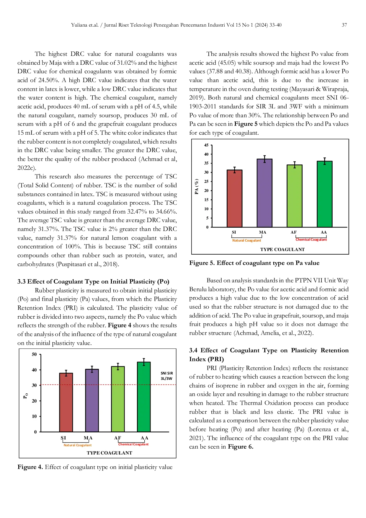 JURIS Environmentally Friendly Natural Coagulants in the Coagulation Process in the Rubber Industry