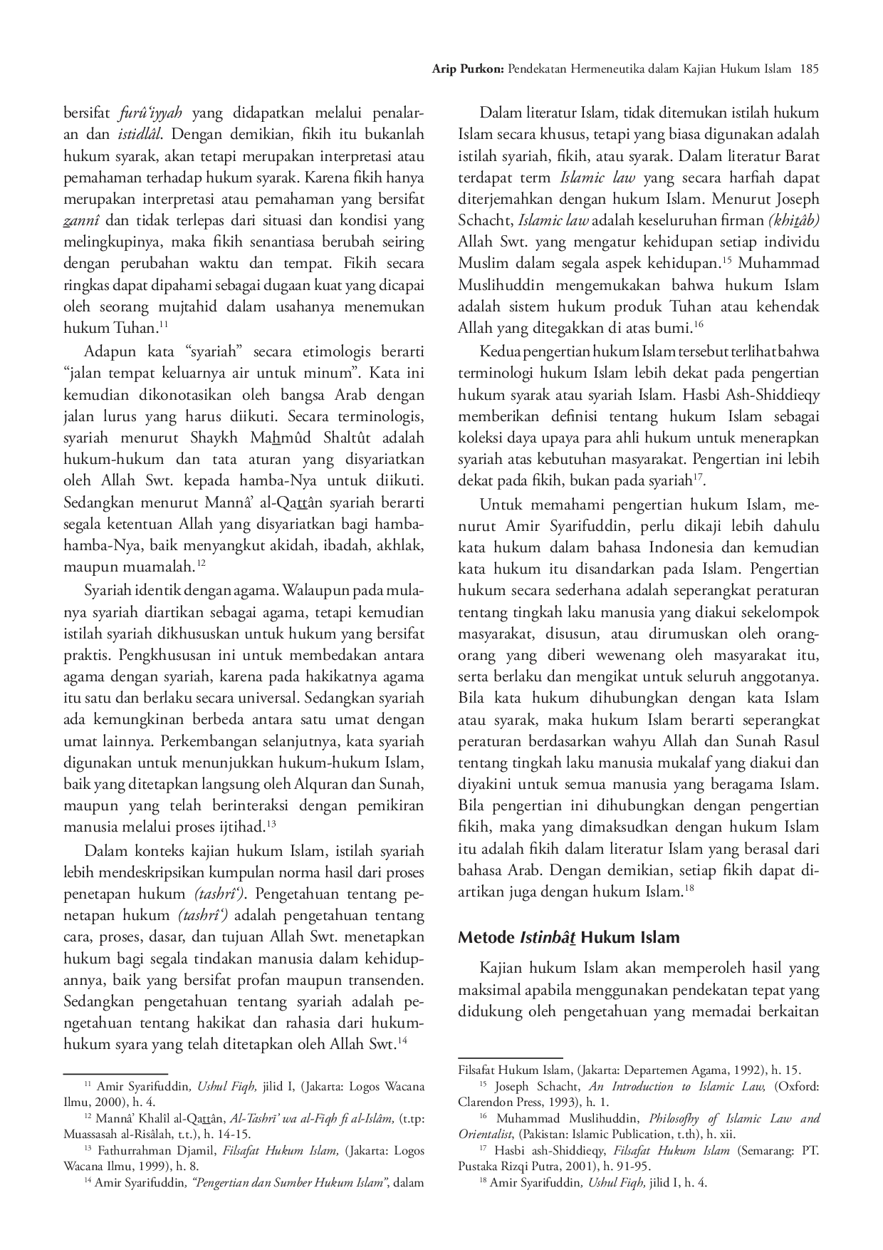 juris Pendekatan Hermeneutika dalam Kajian Hukum Islam