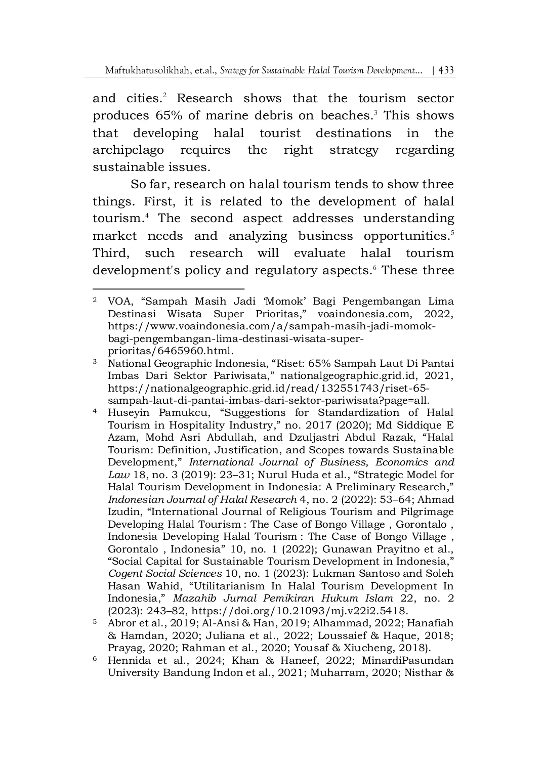 JURIS Strategy for Sustainable Halal Tourism Development in Perlang Village Bangka Belitung Islands Province Indonesia