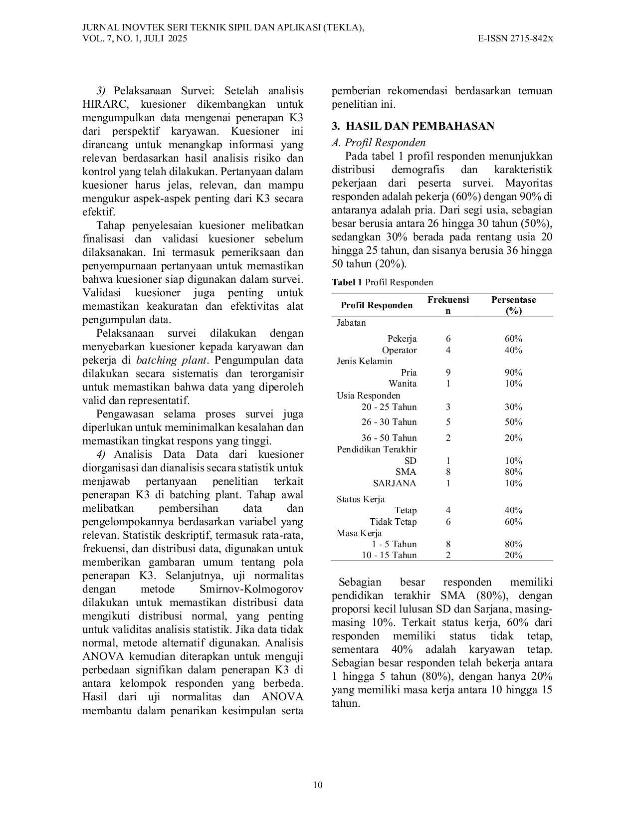 JURIS Penerapan Keselamatan Dan Kesehatan Kerja K3 Batching Plant Di Pt Dumai Jaya Beton