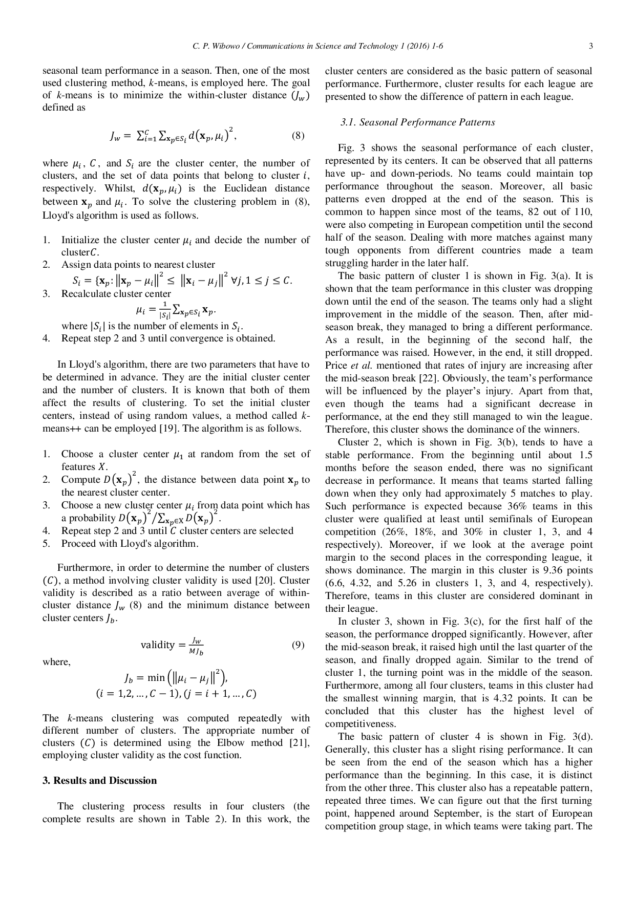 JURIS Clustering seasonal performances of soccer teams based on situational score line