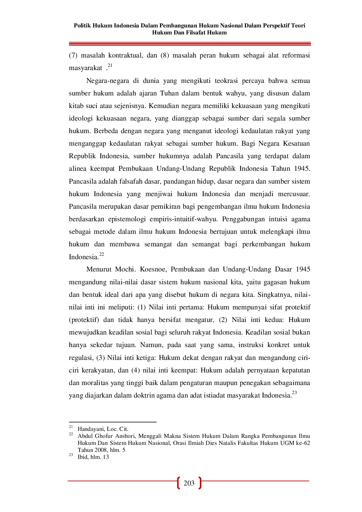 JURIS Politik Hukum Indonesia Dalam Pembangunan Hukum Nasional Dalam Perspektif Teori Hukum Dan Filsafat Hukum