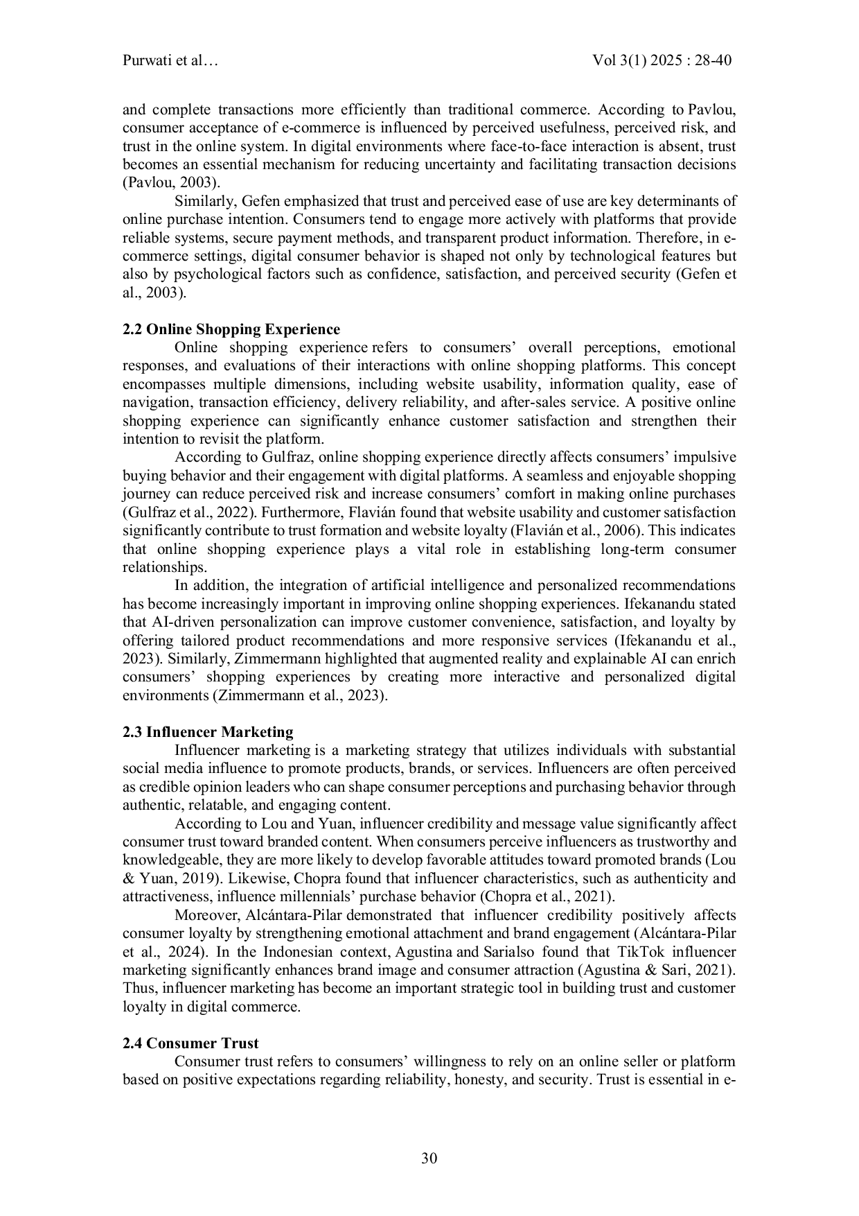 JURIS From Digital Shopping Experience To Social Influence Examining The Roles Of Online Shopping Experience And Influencer Marketing In Shaping Consumer Trust And Loyalty In E Commerce