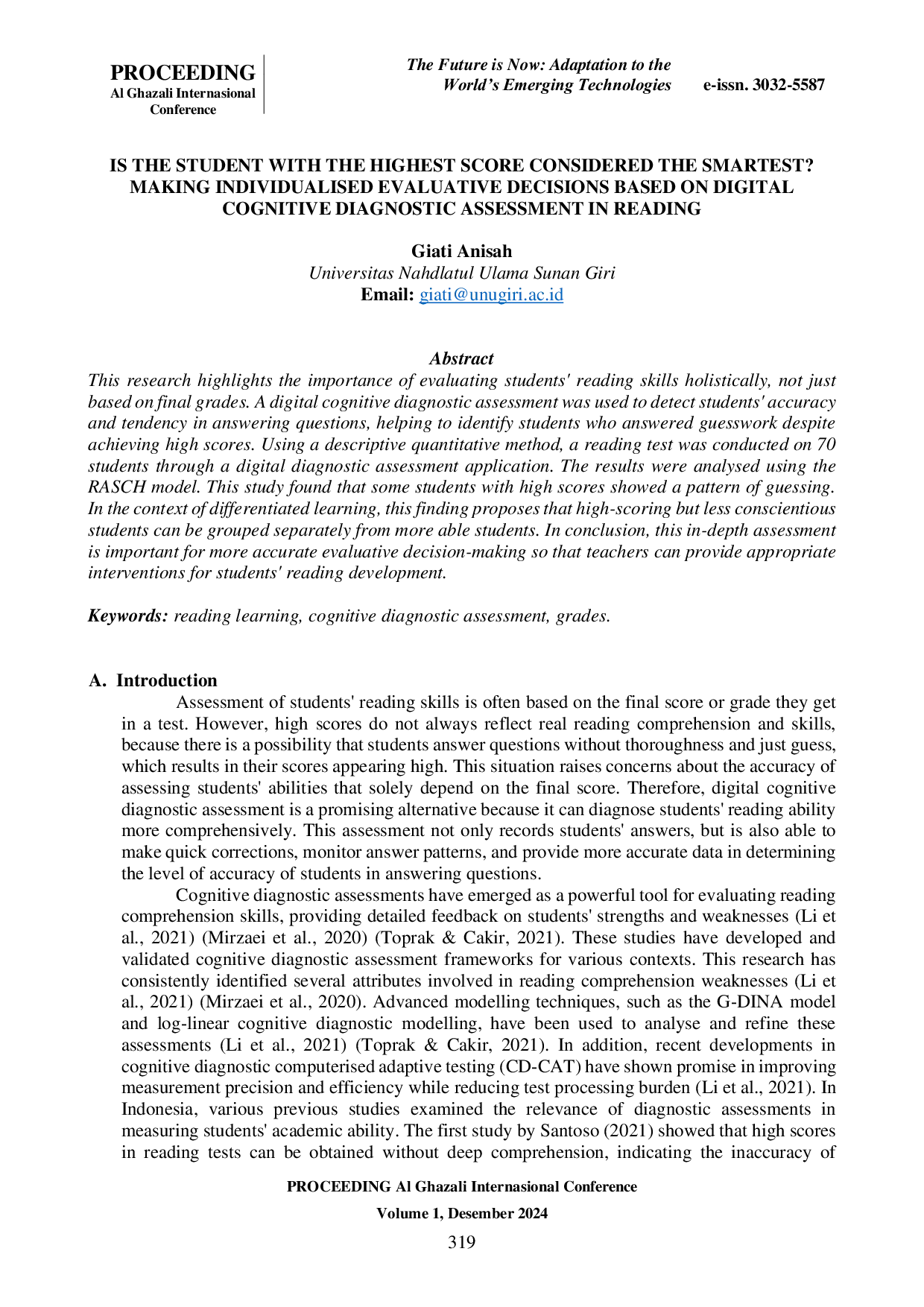 JURIS Is the Student with the Highest Score Considered the Smartest