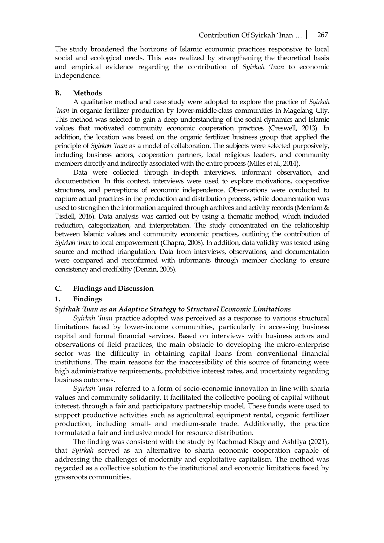 JURIS Contribution of Syirkah Inan Towards the Economic Independence of the Community of Magelang City Central Java