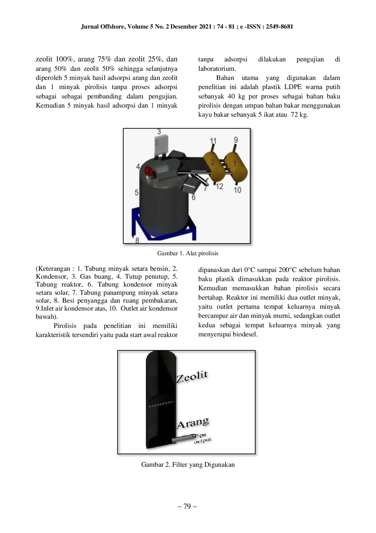 JURIS Proses Pirolisis Untuk Mengkonversi Limbah Plastik Menjadi Bahan Bakar Minyak Menggunakan Penyaringan Adsorban Arang dan Zeolit