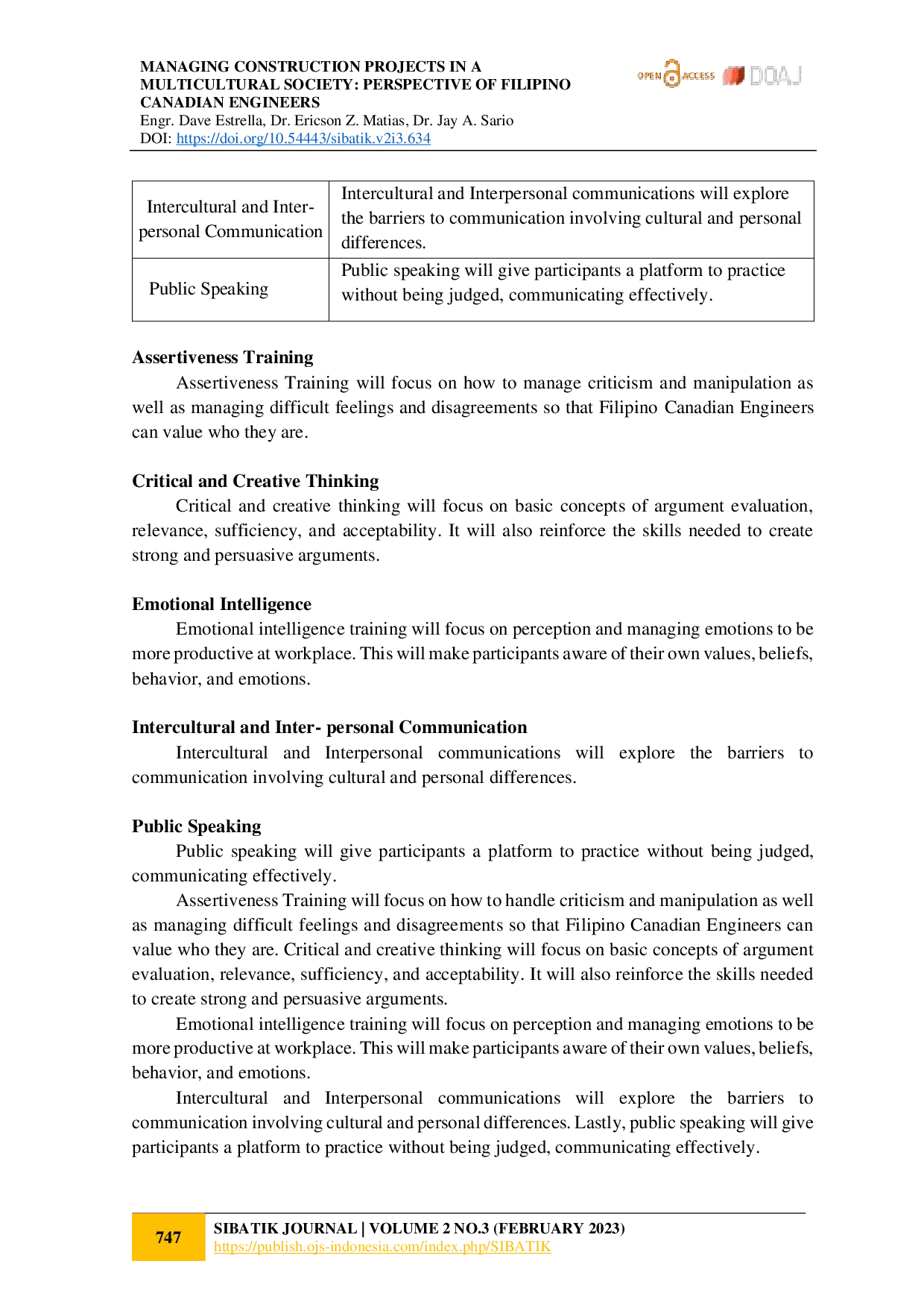 juris Managing Construction Projects in a Multicultural Society Perspective of Filipino Canadian Engineers