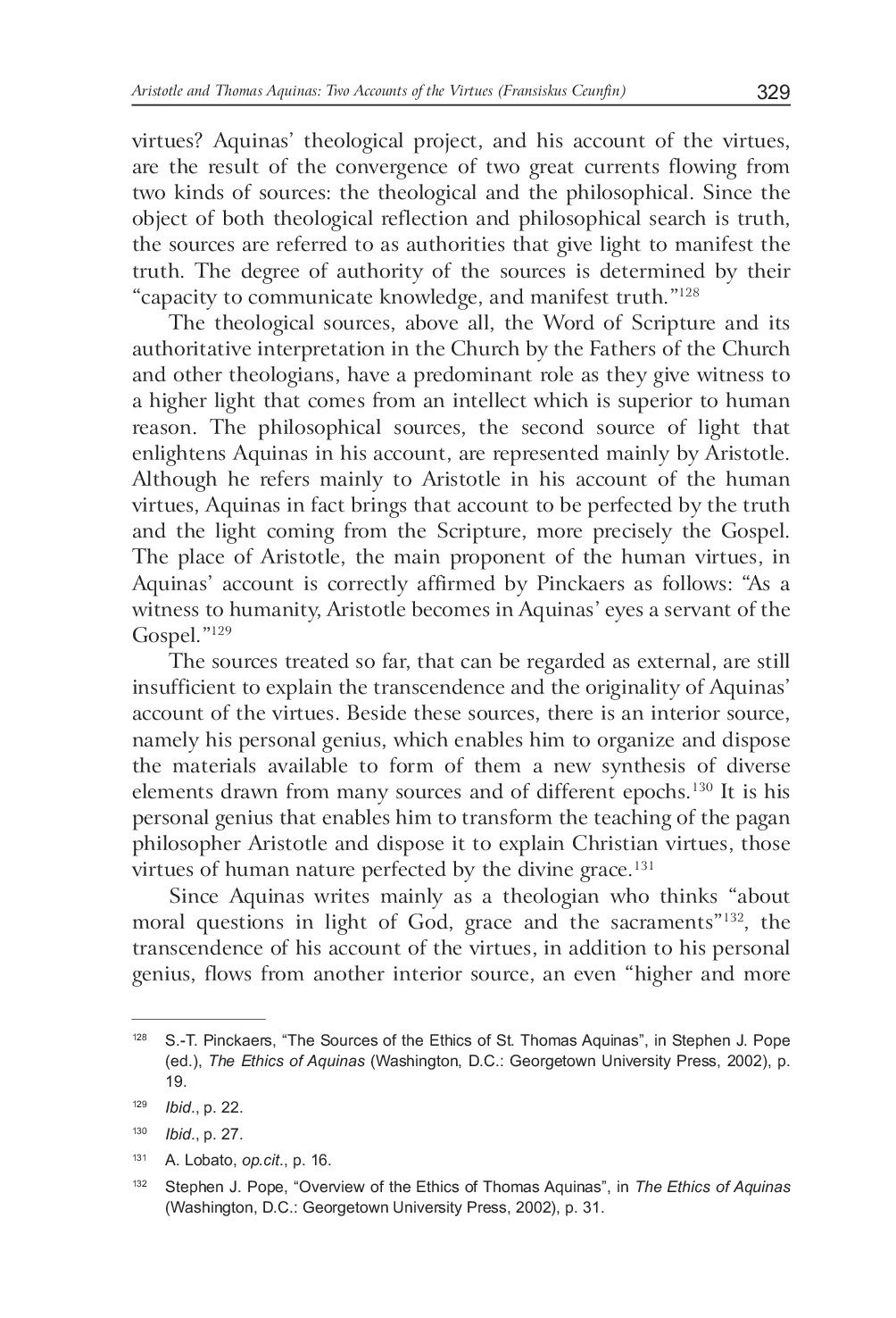 JURIS Aristotle And Thomas Aquinas Two Accounts Of The Virtues