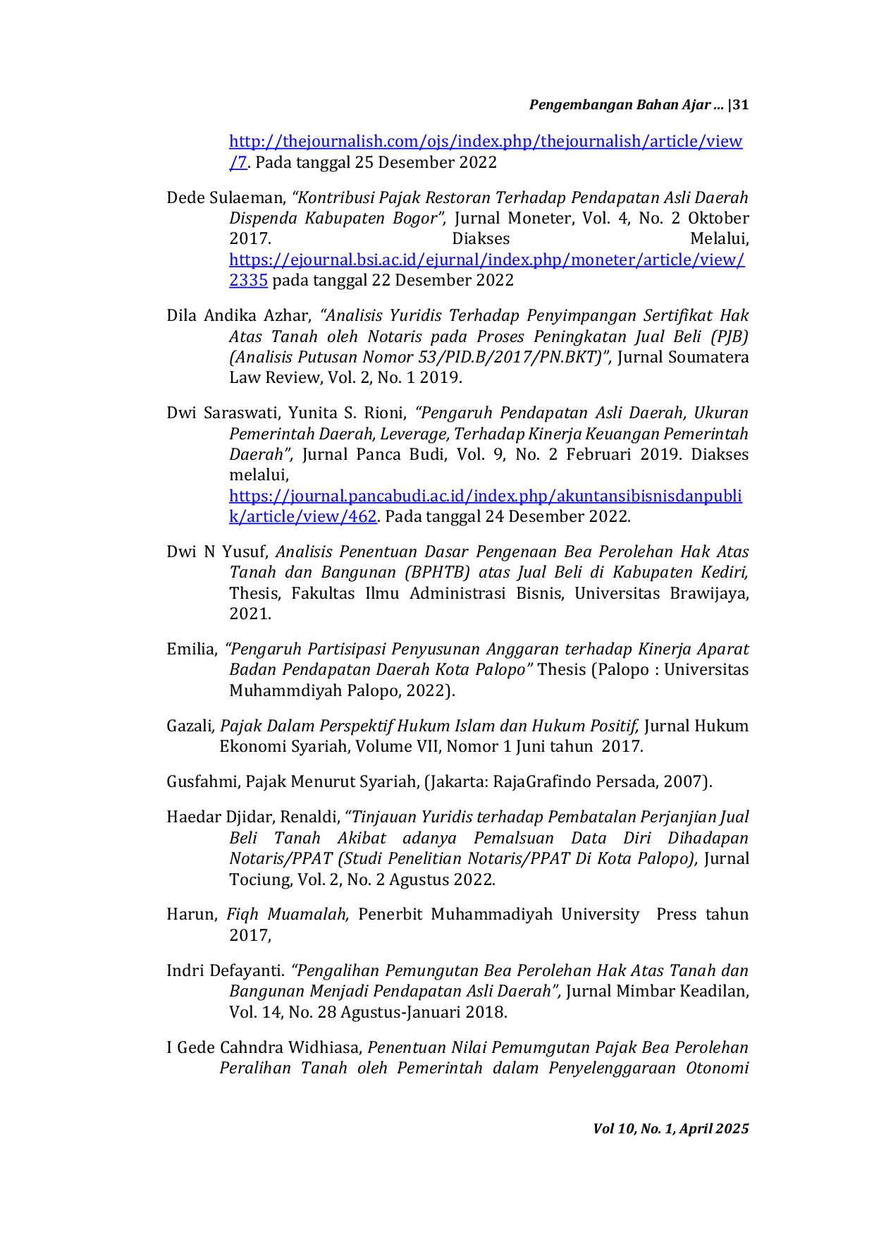 JURIS Pengembangan Bahan Ajar Baca Tulis Al Qur an Berbasis Sekolah Dasar
