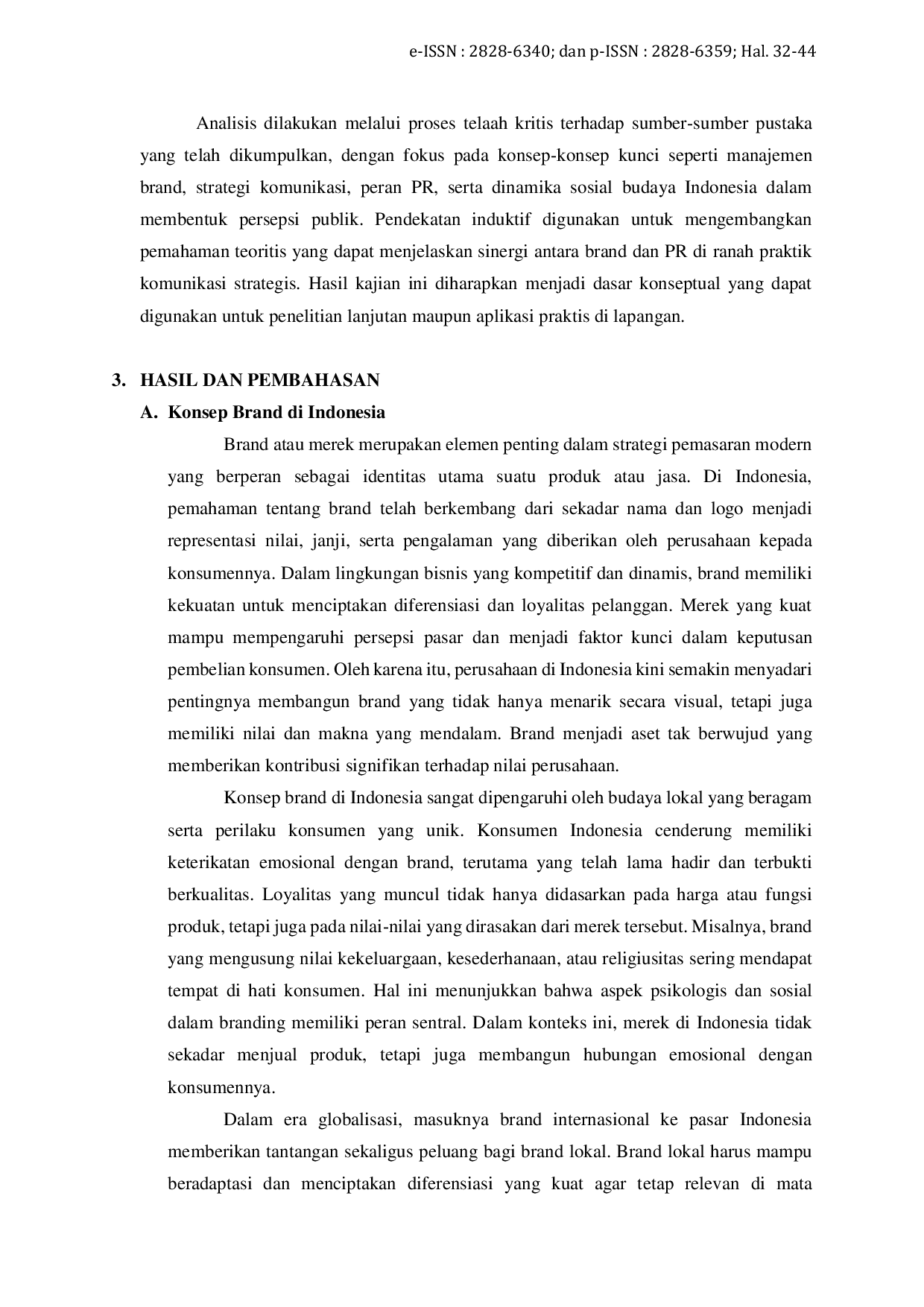 JURIS Brand dan Public Relation Sebuah Kajian Konseptual dalam Konteks Indonesia