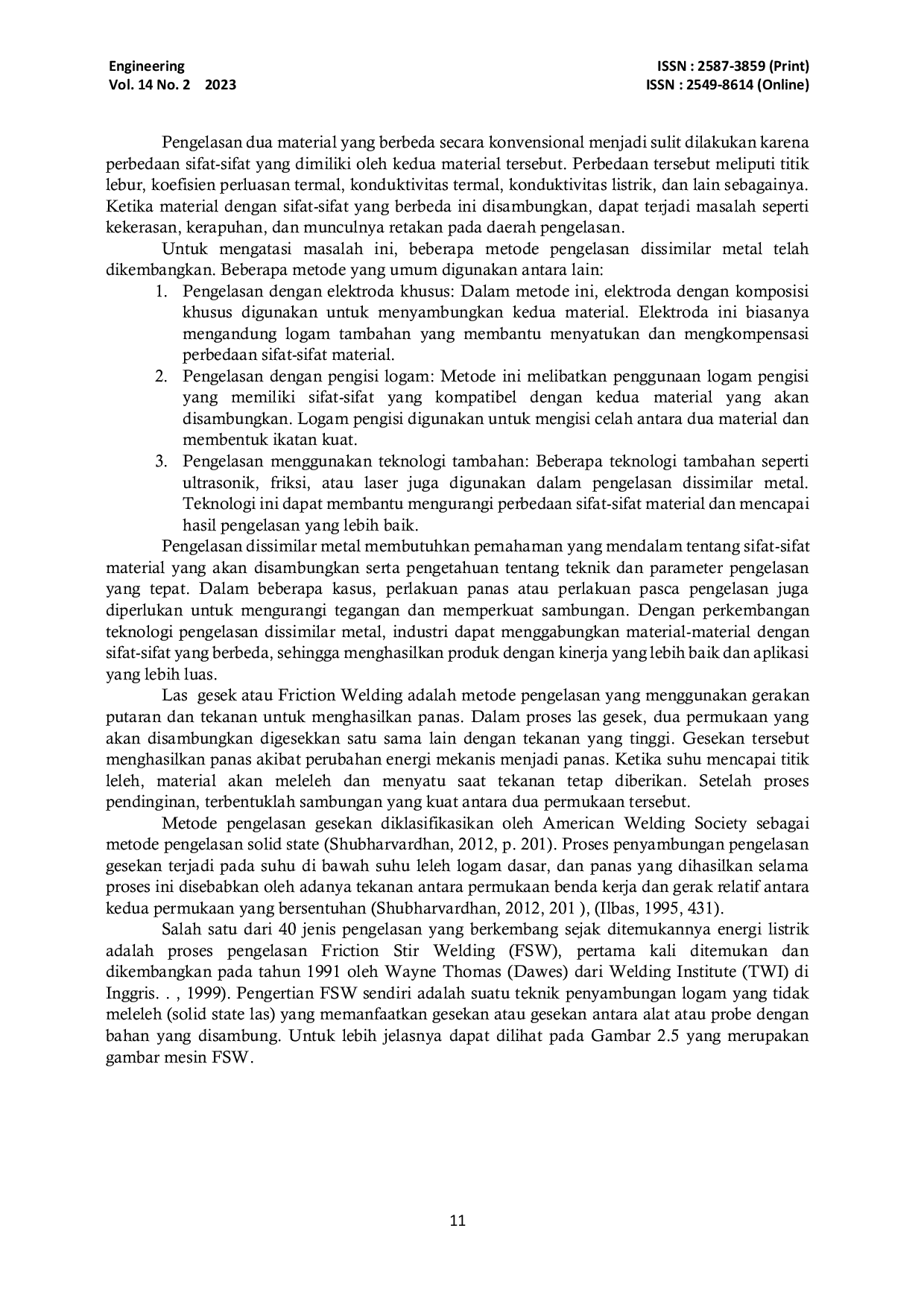 JURIS Pengaruh Kecepatan Putar Pada Pengelasan Gesek Dissimiliar Aluminium