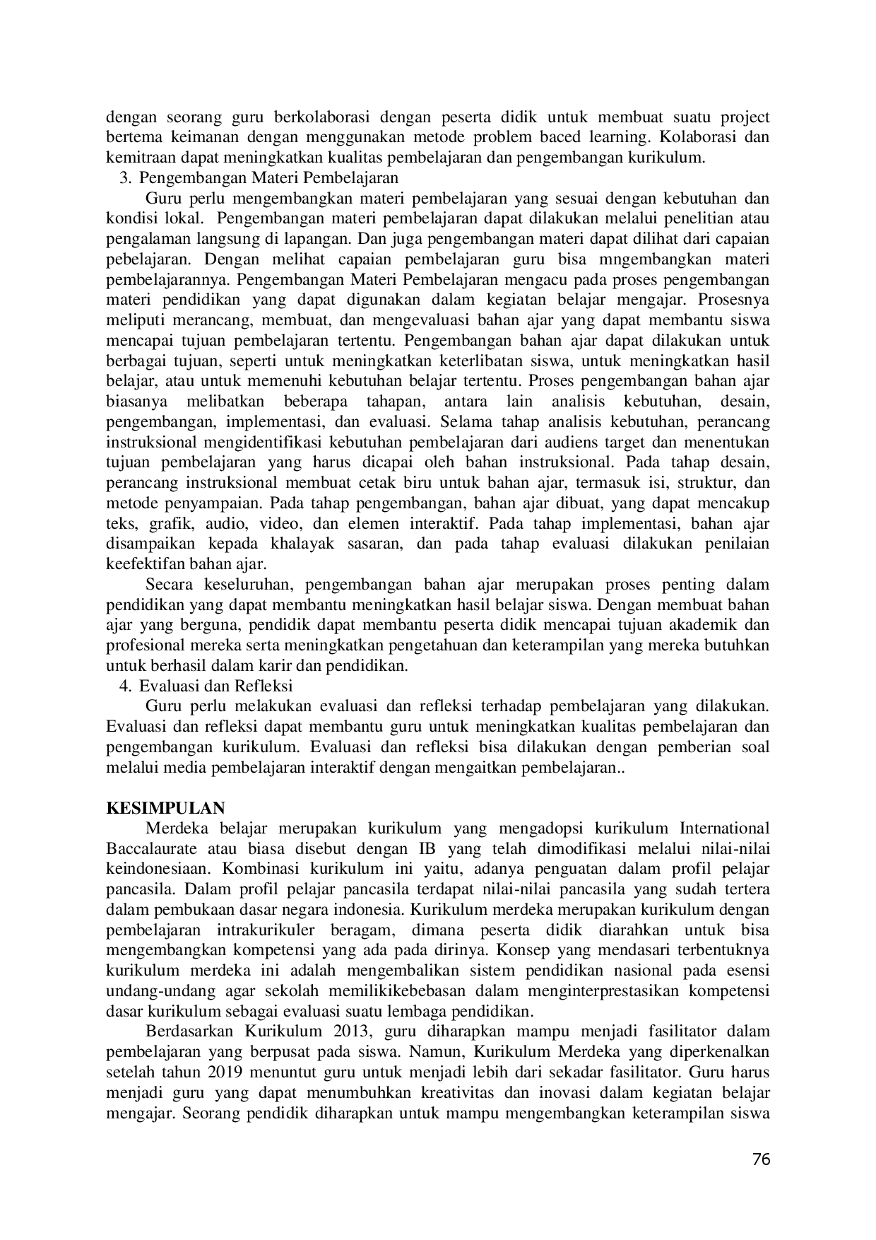 juris Upaya Peningkatan Kompetensi Profesionalisme Pendidik Dalam Kurikulum Merdeka