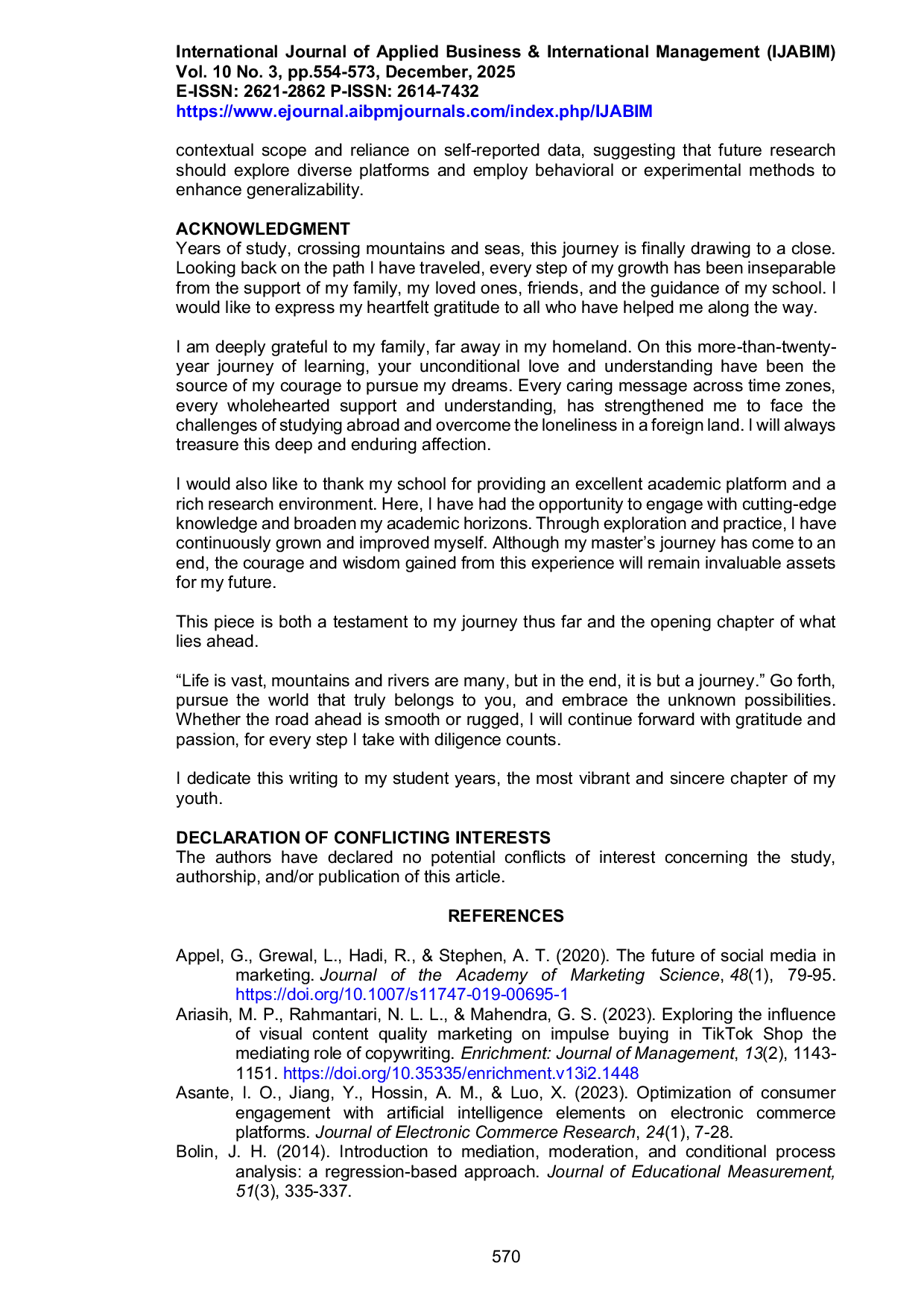 JURIS Examining the Impact of Generative AI Content on Impulse Buying Behavior in Social Commerce