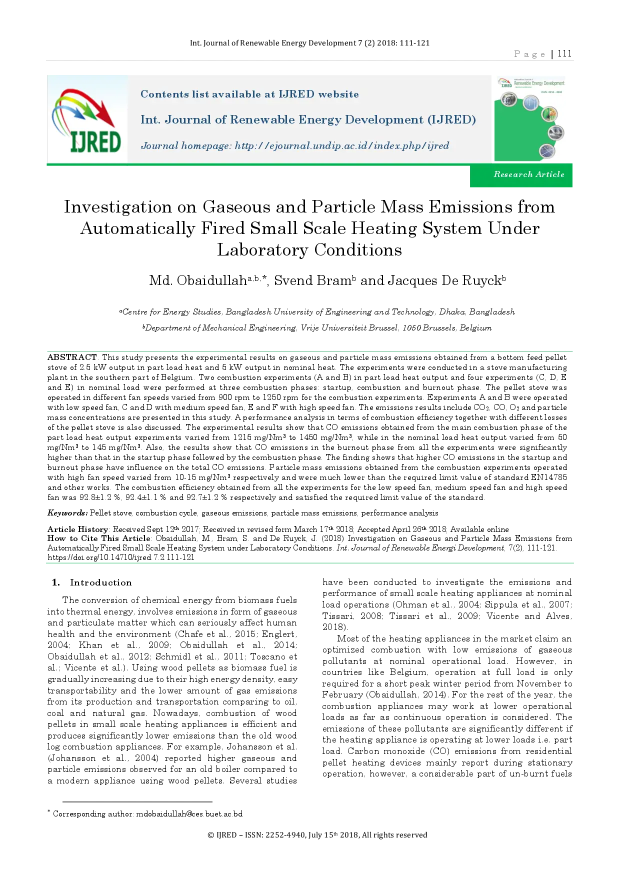 juris Investigation on Gaseous and Particle Mass Emissions from Automatically Fired Small Scale Heating System under Laboratory Conditions