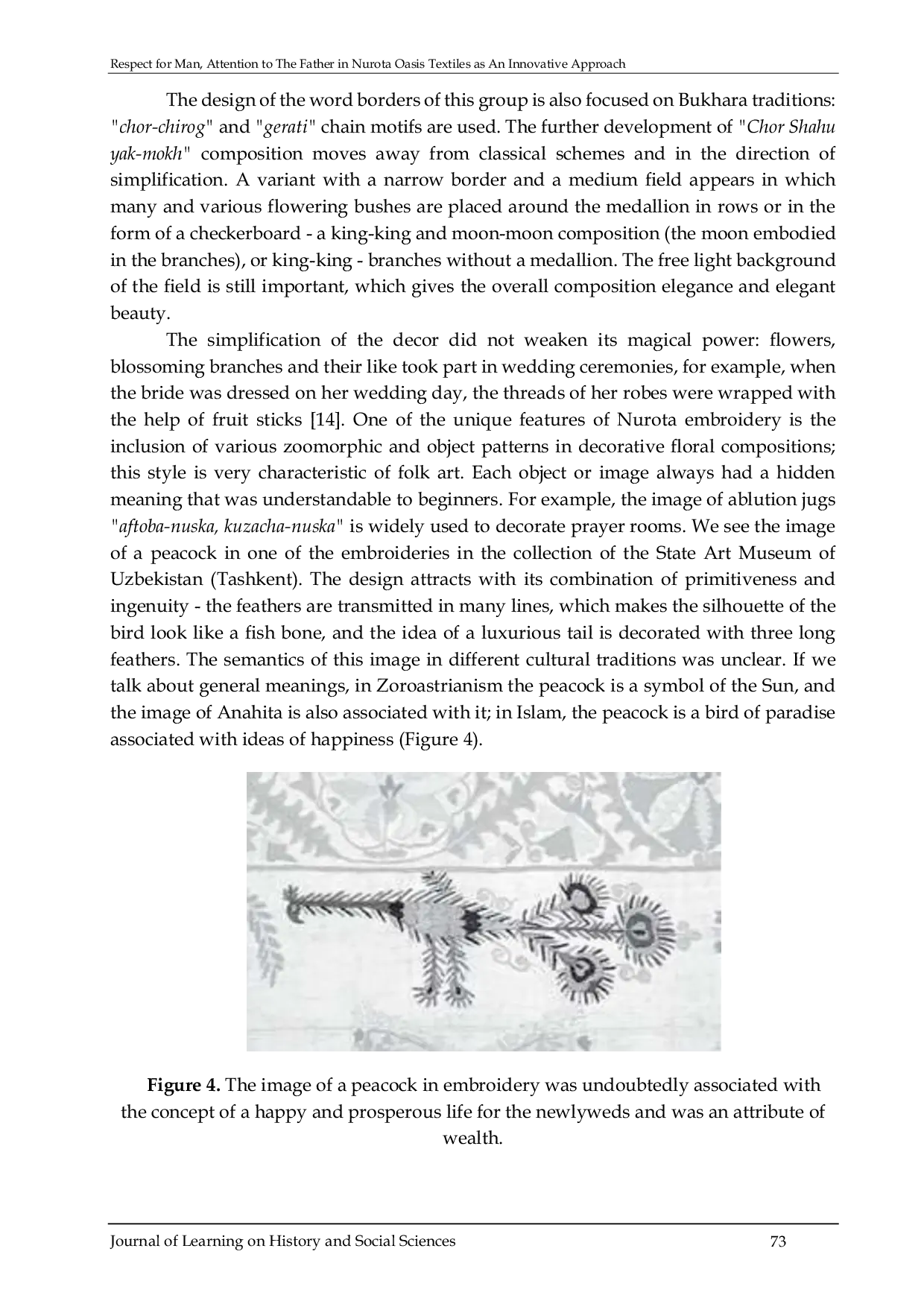 JURIS Respect For Man Attention To The Father In Nurota Oasis Textiles As An Innovative Approach