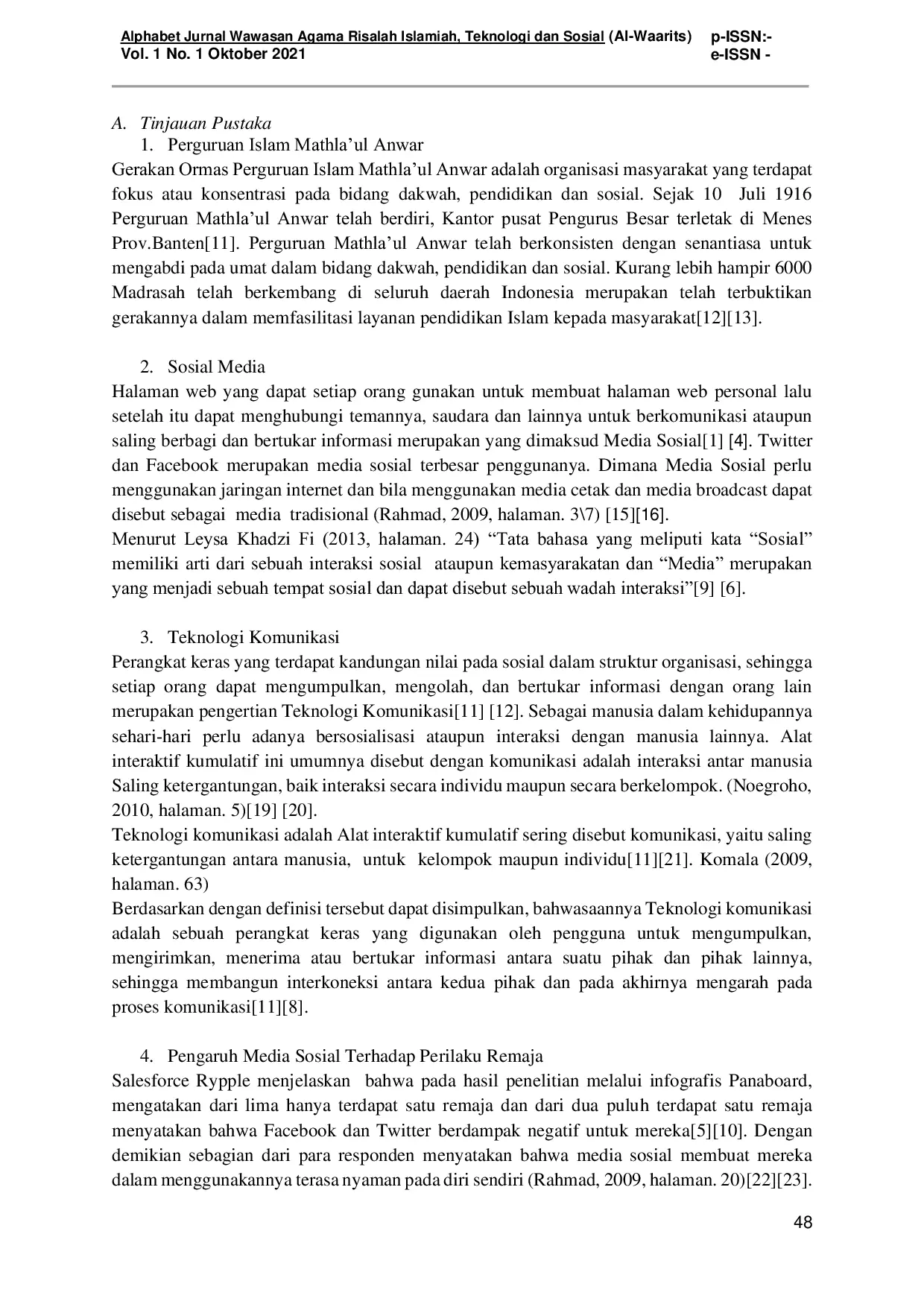 JURIS Pengaruh Media Sosial Terhadap Perilaku Keagamaan Siswa Melalui Pendidikan Agama Islam