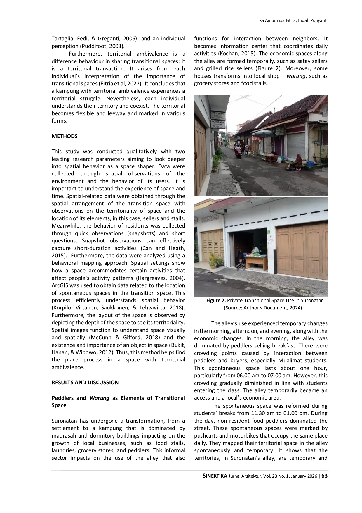 JURIS Place Process in Space with Territorial Ambivalence Case Study Suronatan Yogyakarta