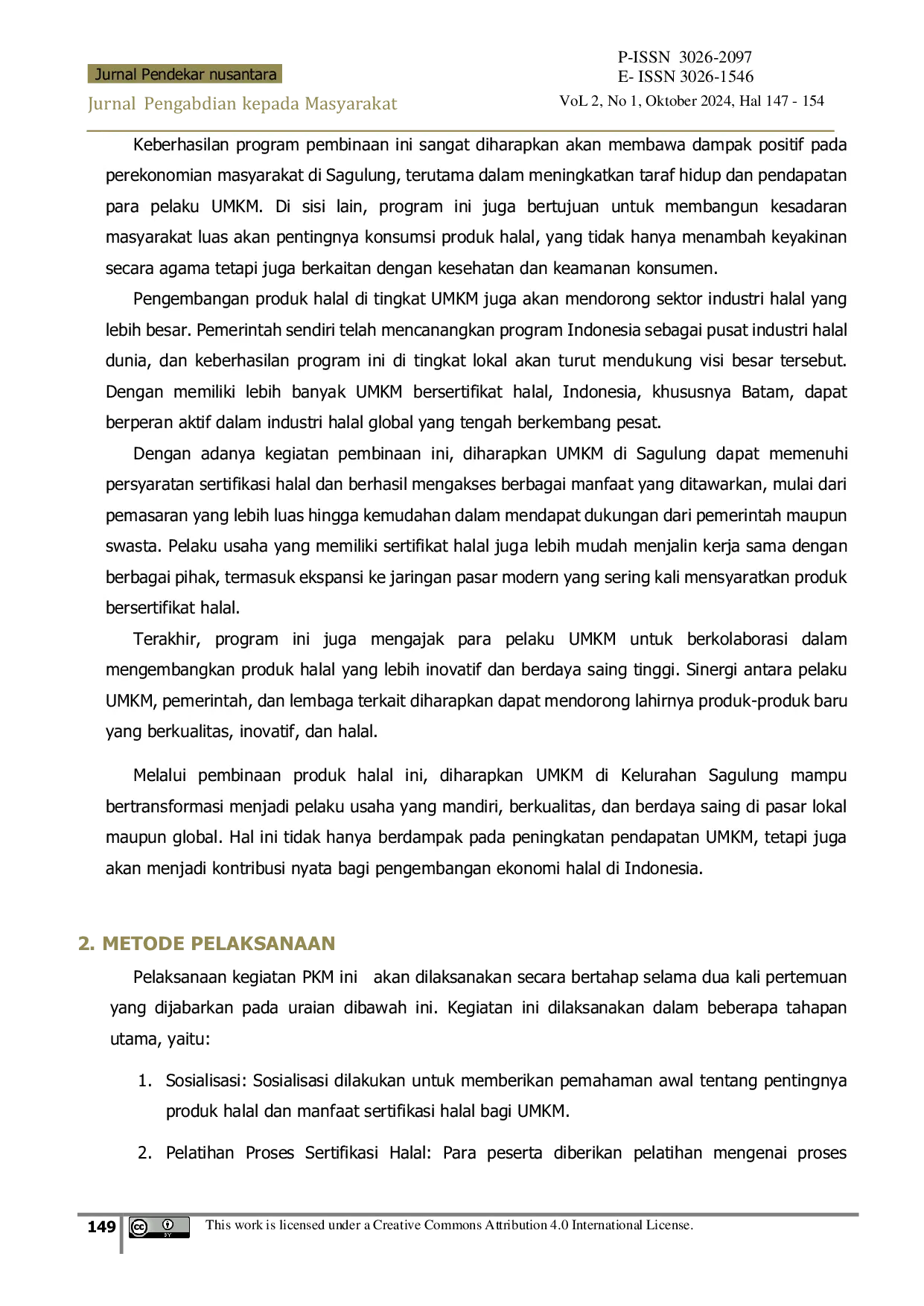JURIS Pembinaan Produk Halal Bagi UMKM di Sagulung