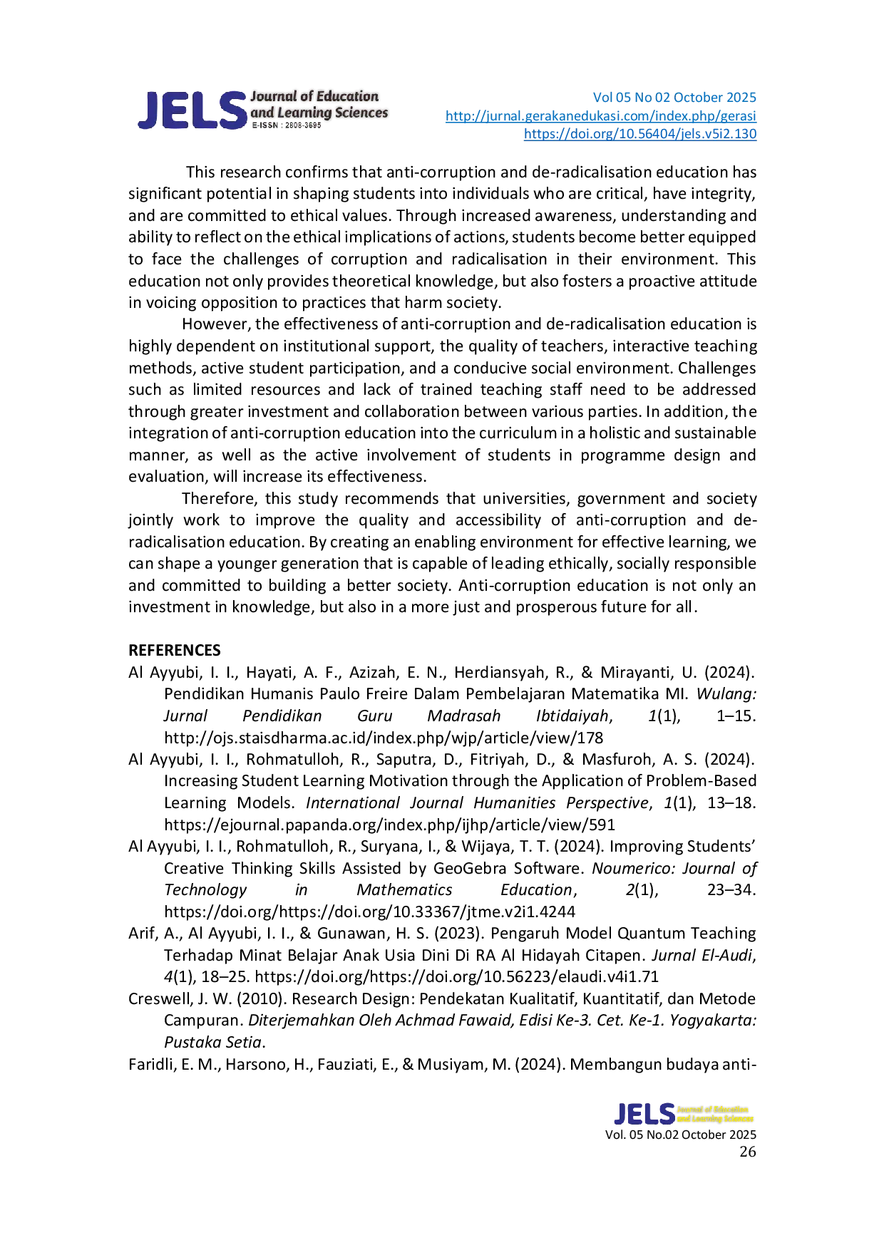 JURIS Between Awareness and Resistance Do Anti Corruption Education and Deradicalisation Encourage Students to Be Critical