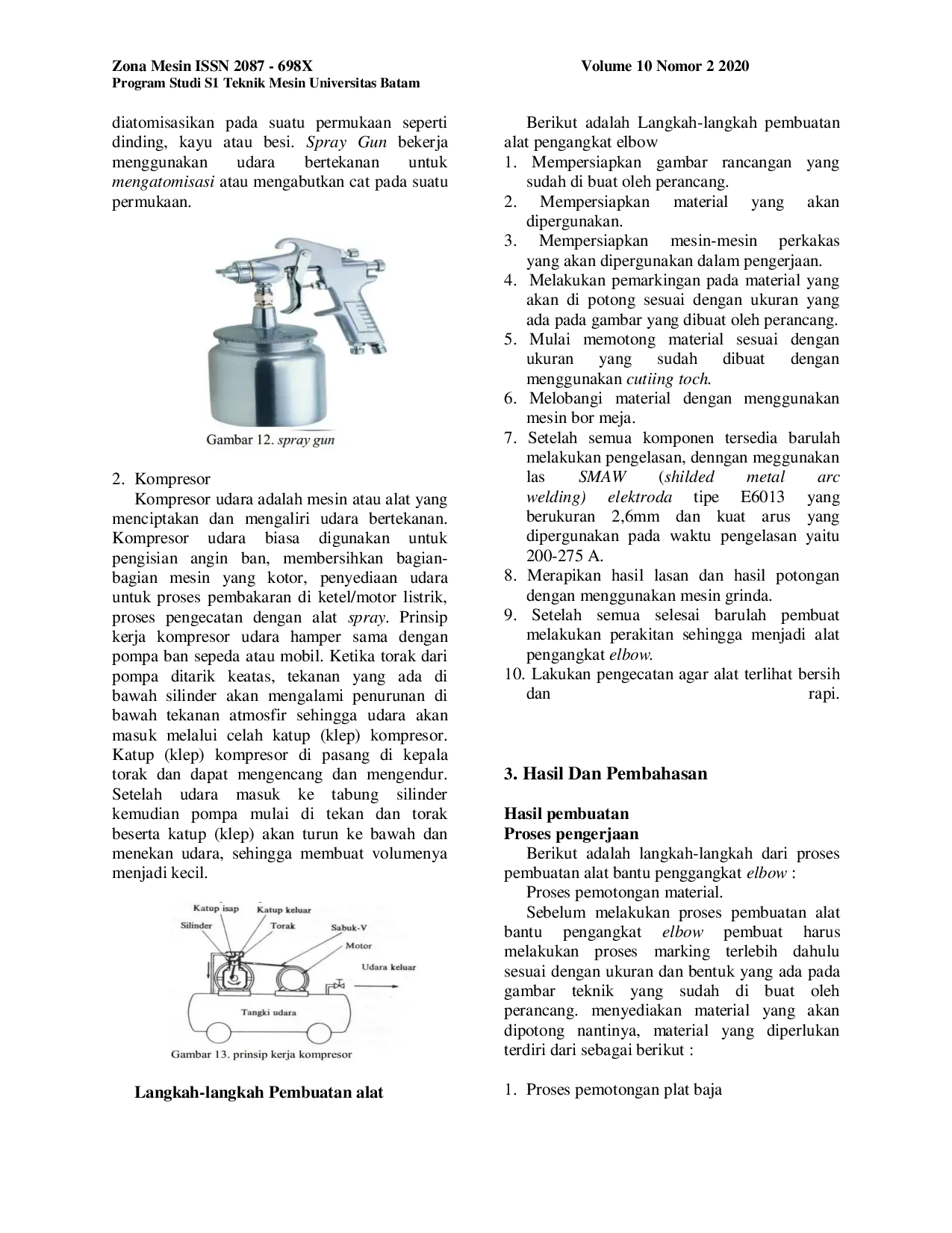 JURIS Pembuatan Alat Bantu Pengangkat Elbow 6 Kapasitas 100kg