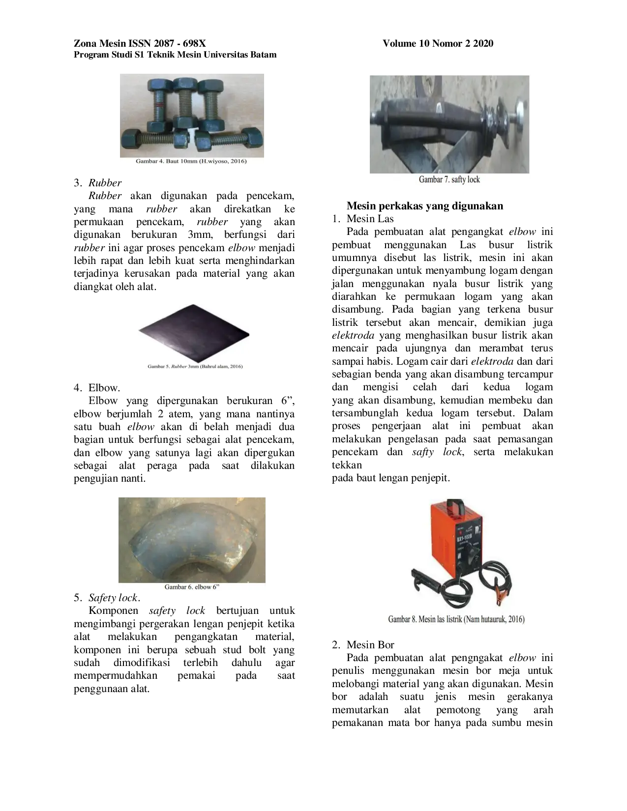 JURIS Pembuatan Alat Bantu Pengangkat Elbow 6 Kapasitas 100kg